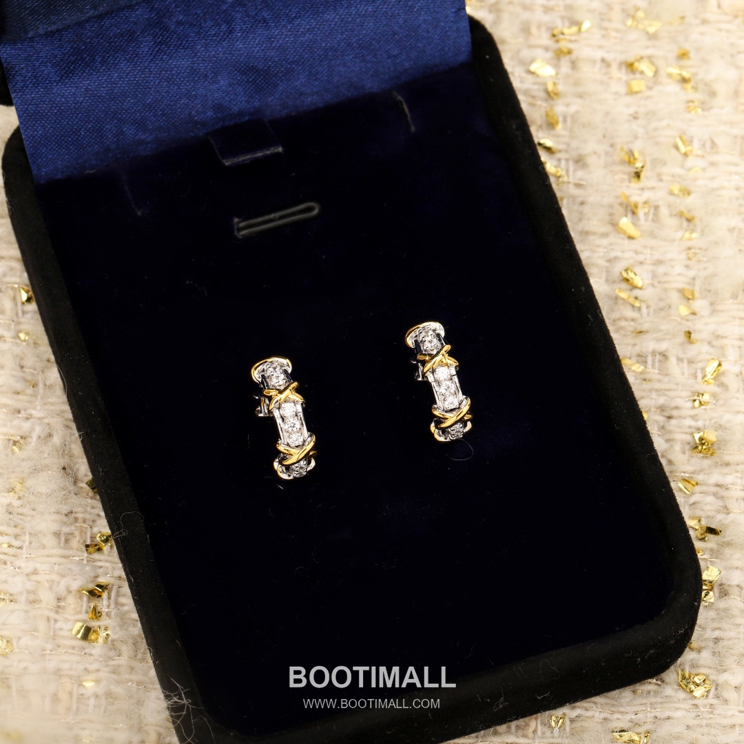 Tiffany & Co. Schlumberger Sixteen Stone X Earrings 티파니 슐럼버제 식스틴 스톤 X 이어링 2