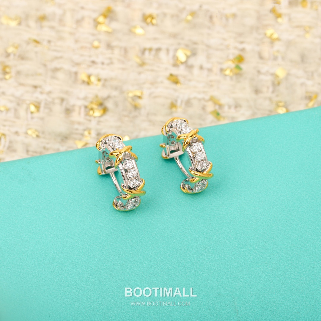 Tiffany & Co. Schlumberger Sixteen Stone X Earrings 티파니 슐럼버제 식스틴 스톤 X 이어링 4