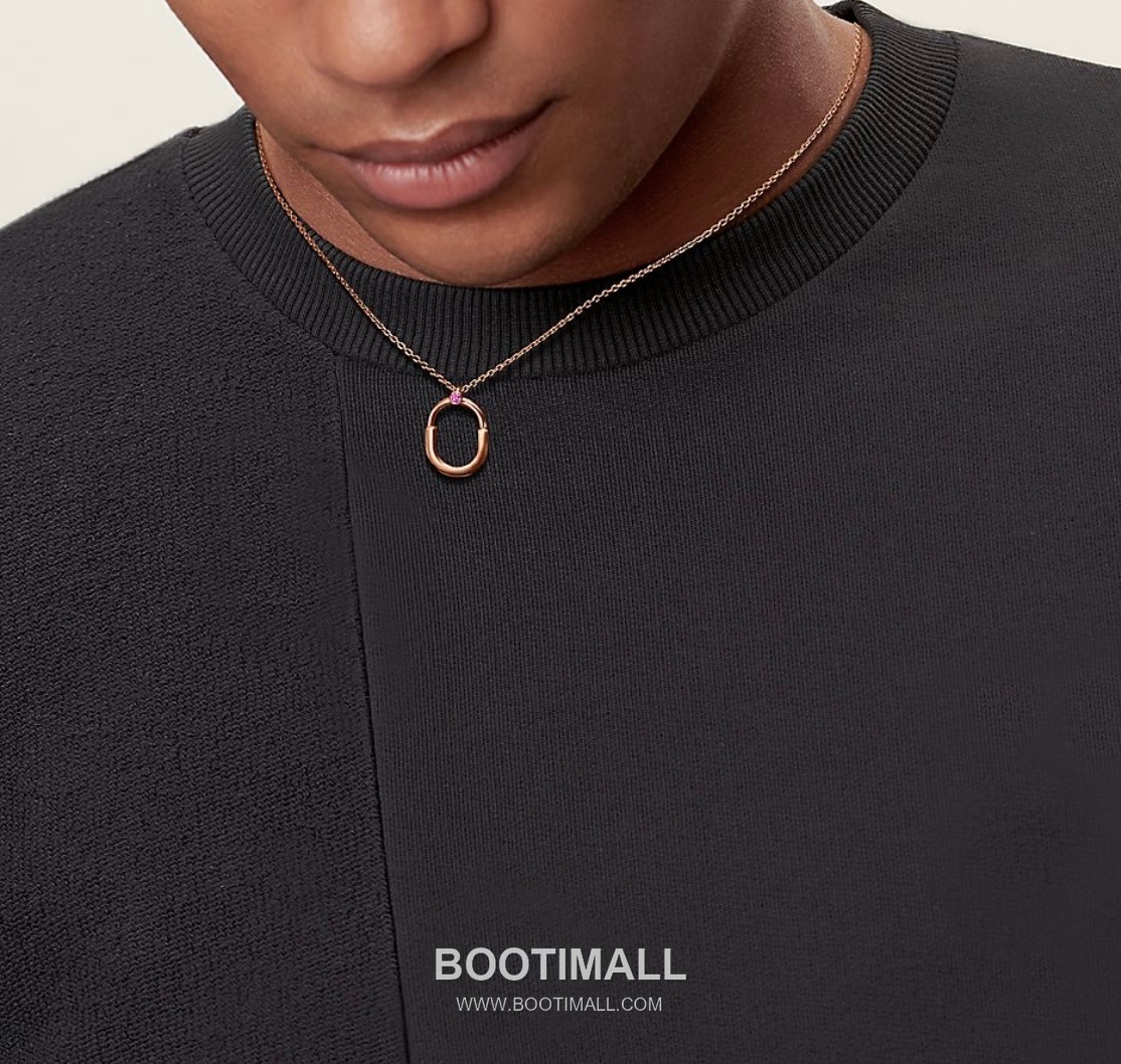 Tiffany & Co. Tiffany Lock Pink Diamond Pendant Necklace 티파니 락 핑크 다이아몬드 펜던트 네크리스 1