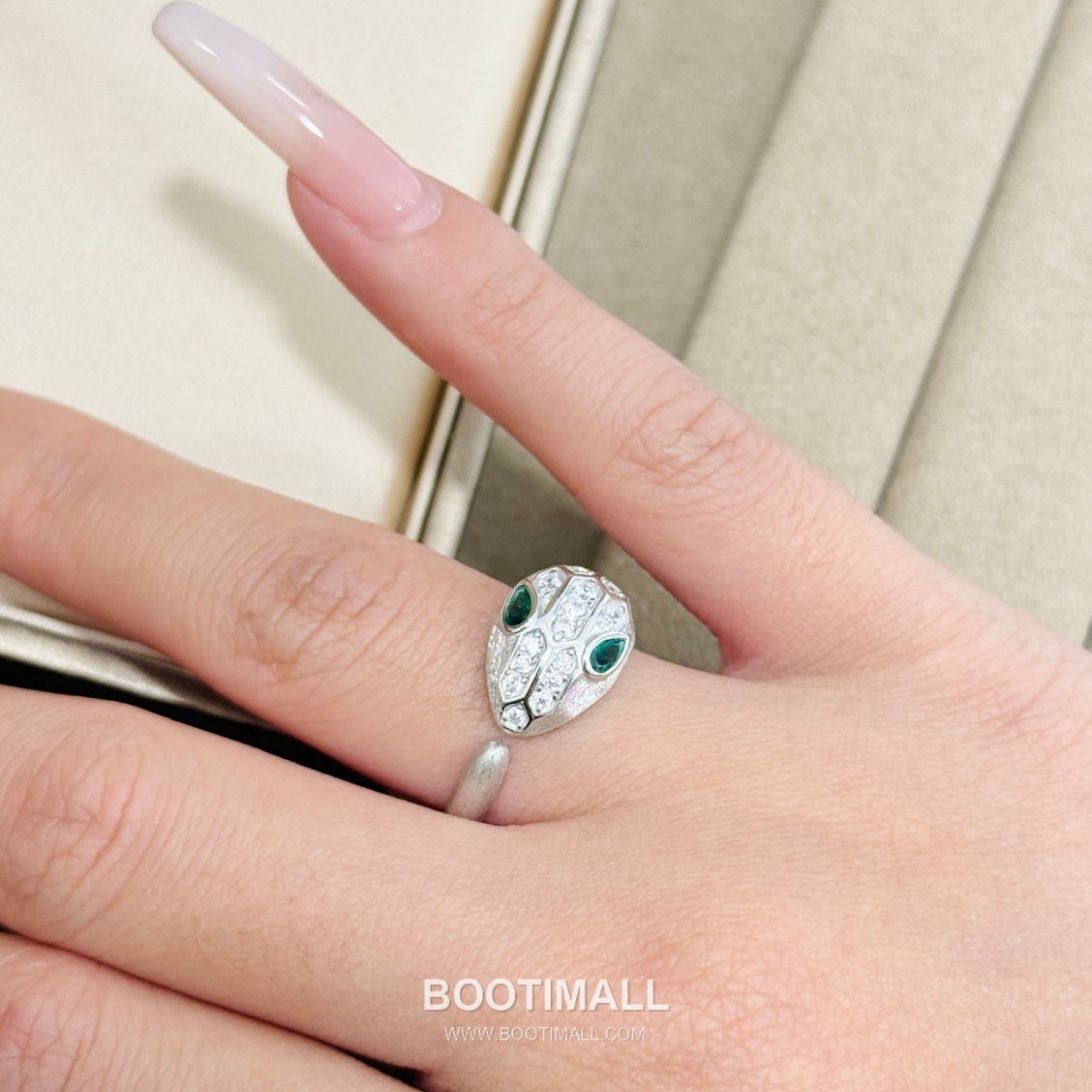 Serpent Open Ring Ruby Eyes Design 스네이크 오픈 링 루비 아이즈 디자인 반지 2