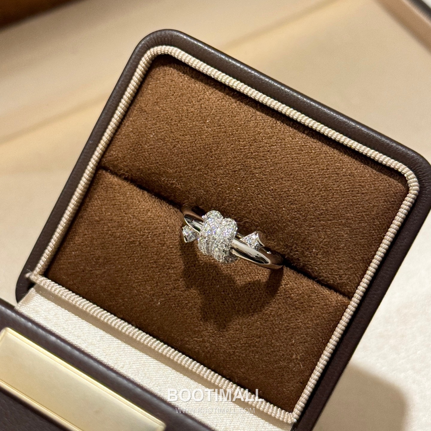 Tiffany & Co. Knot Half Pavé Diamond Ring 티파니 노트 하프 파베 다이아몬드 링 8