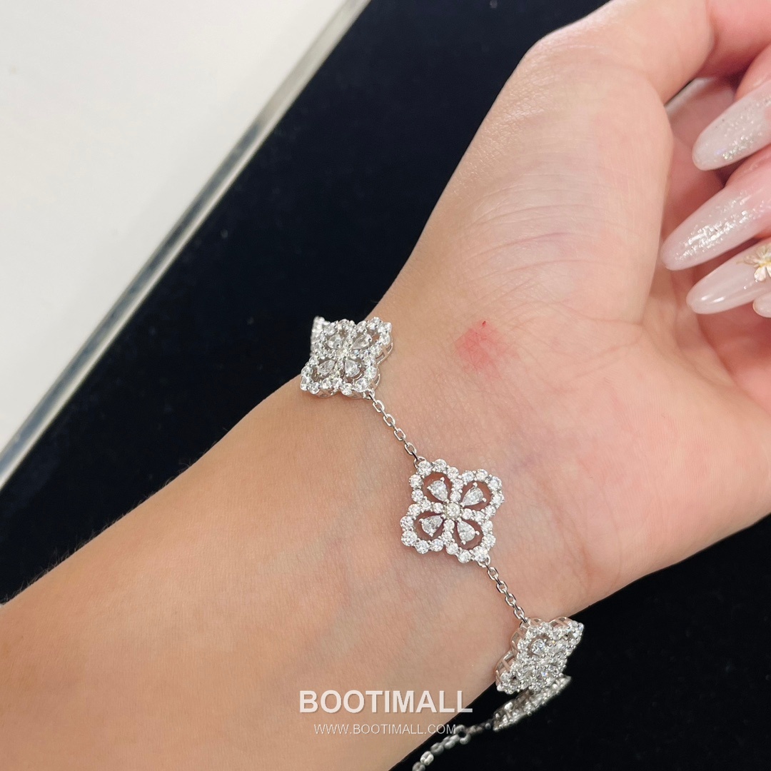 Harry Winston Lily Cluster Five Motif Diamond Bracelet 해리 윈스턴 릴리 클러스터 파이브 모티프 다이아몬드 브레이슬릿 3