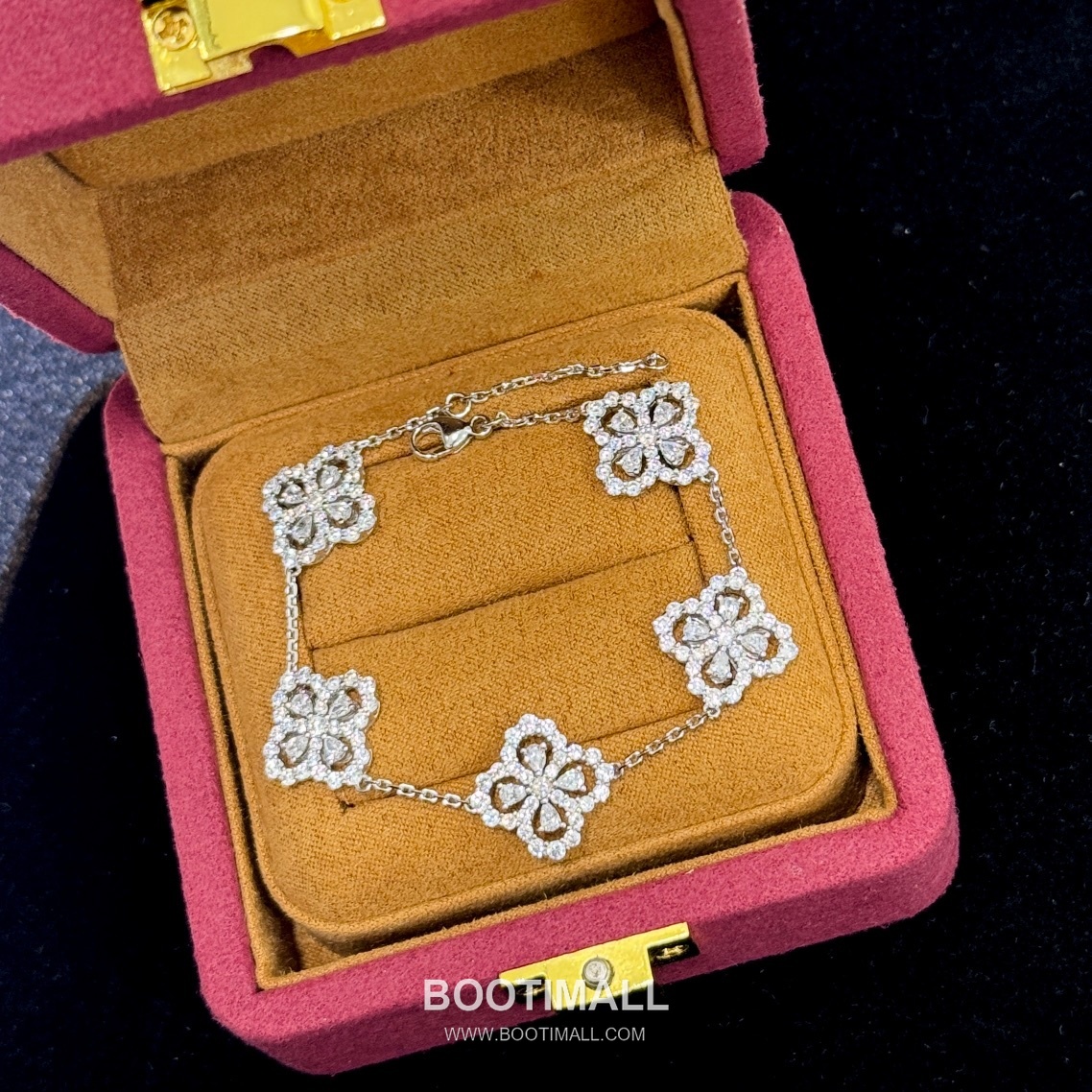 Harry Winston Lily Cluster Five Motif Diamond Bracelet 해리 윈스턴 릴리 클러스터 파이브 모티프 다이아몬드 브레이슬릿 8