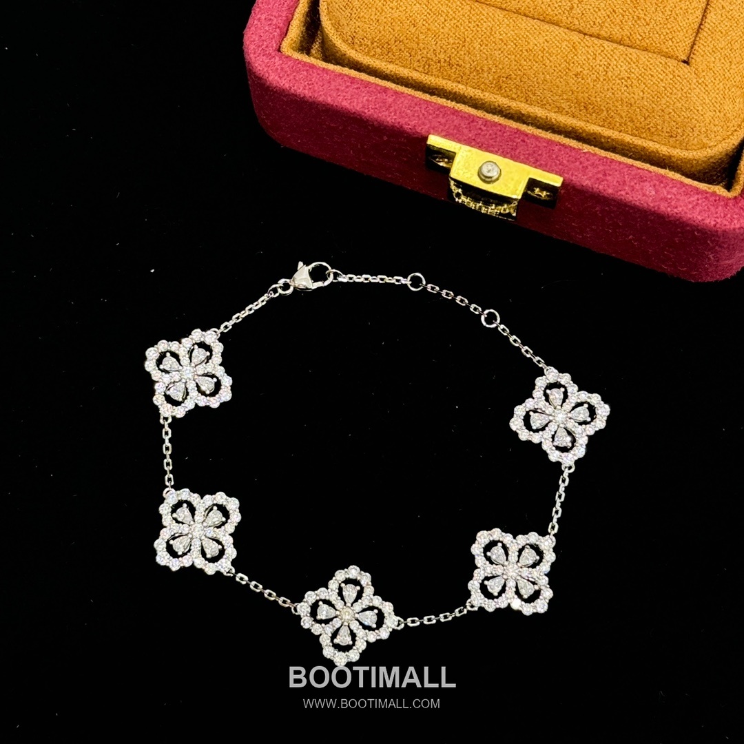 Harry Winston Lily Cluster Five Motif Diamond Bracelet 해리 윈스턴 릴리 클러스터 파이브 모티프 다이아몬드 브레이슬릿 9