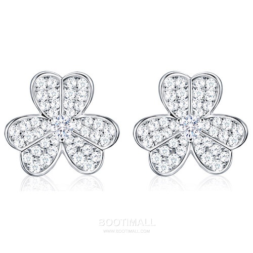 Van Cleef & Arpels Frivole Full Pavé Large Flower Earrings 반클리프 아펠 프리볼 풀 파베 라지 플라워 이어링 2
