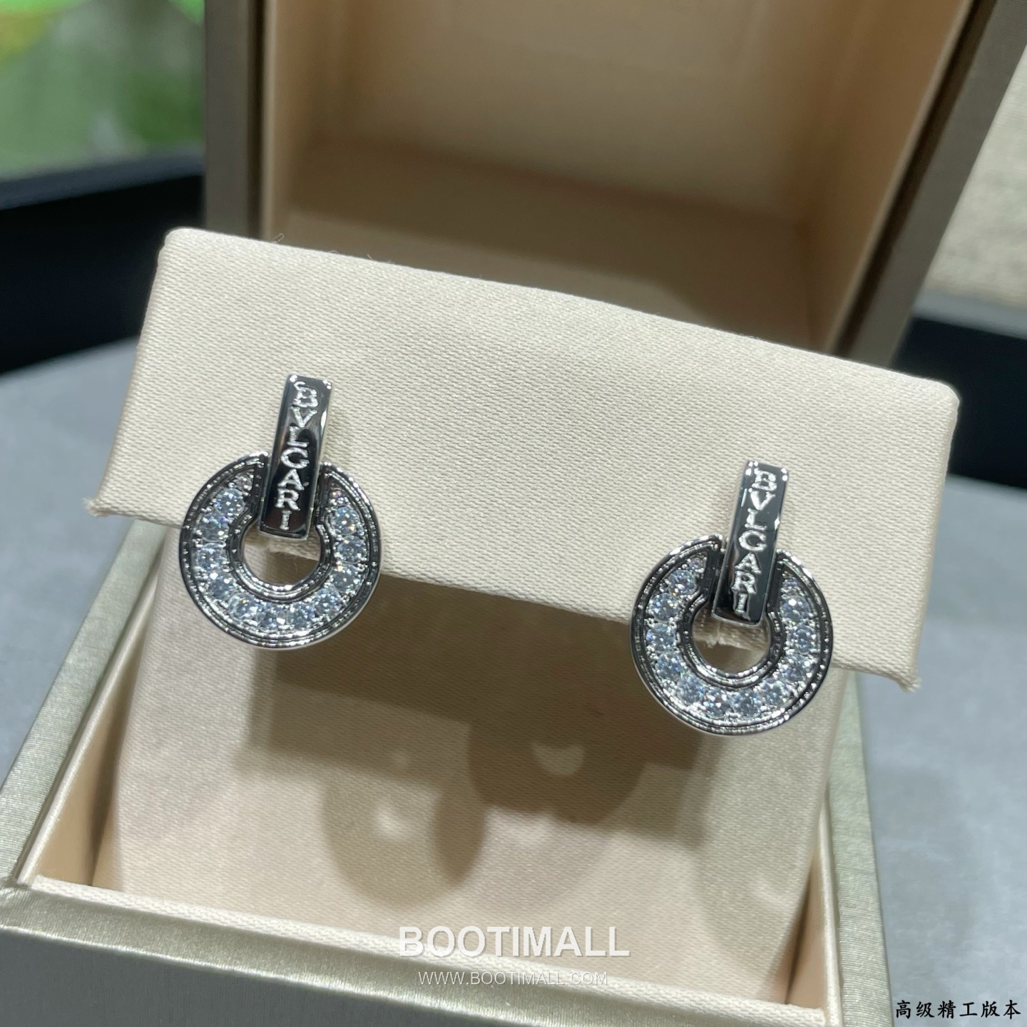 BVLGARI Divas’ Dream Coin Pavé Diamond Stud Earrings 불가리 디바스 드림 코인 파베 다이아몬드 스터드 이어링 3
