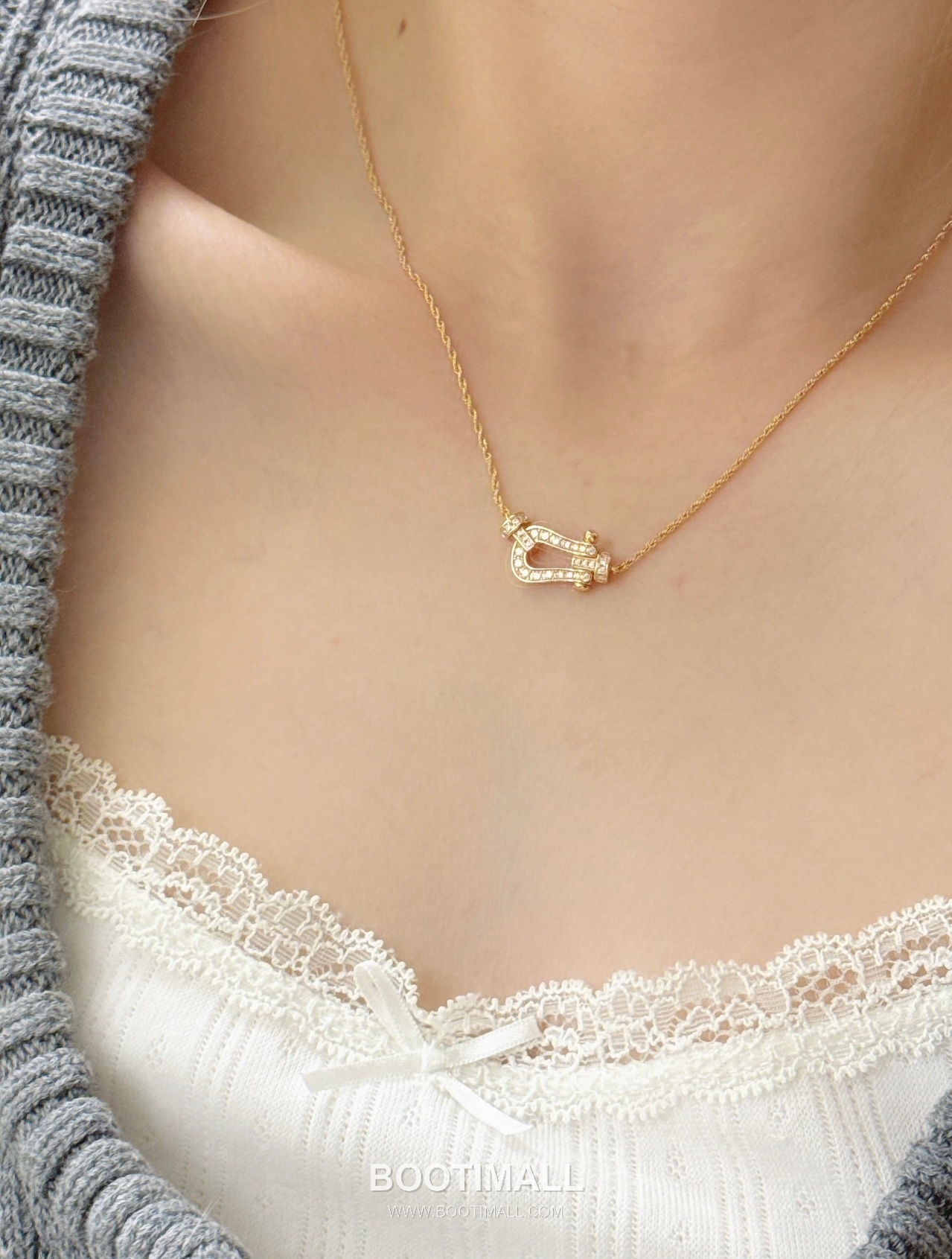 Fred Force 10 Horseshoe Buckle Necklace 프레드 포스텐 호스슈 버클 네크리스 9