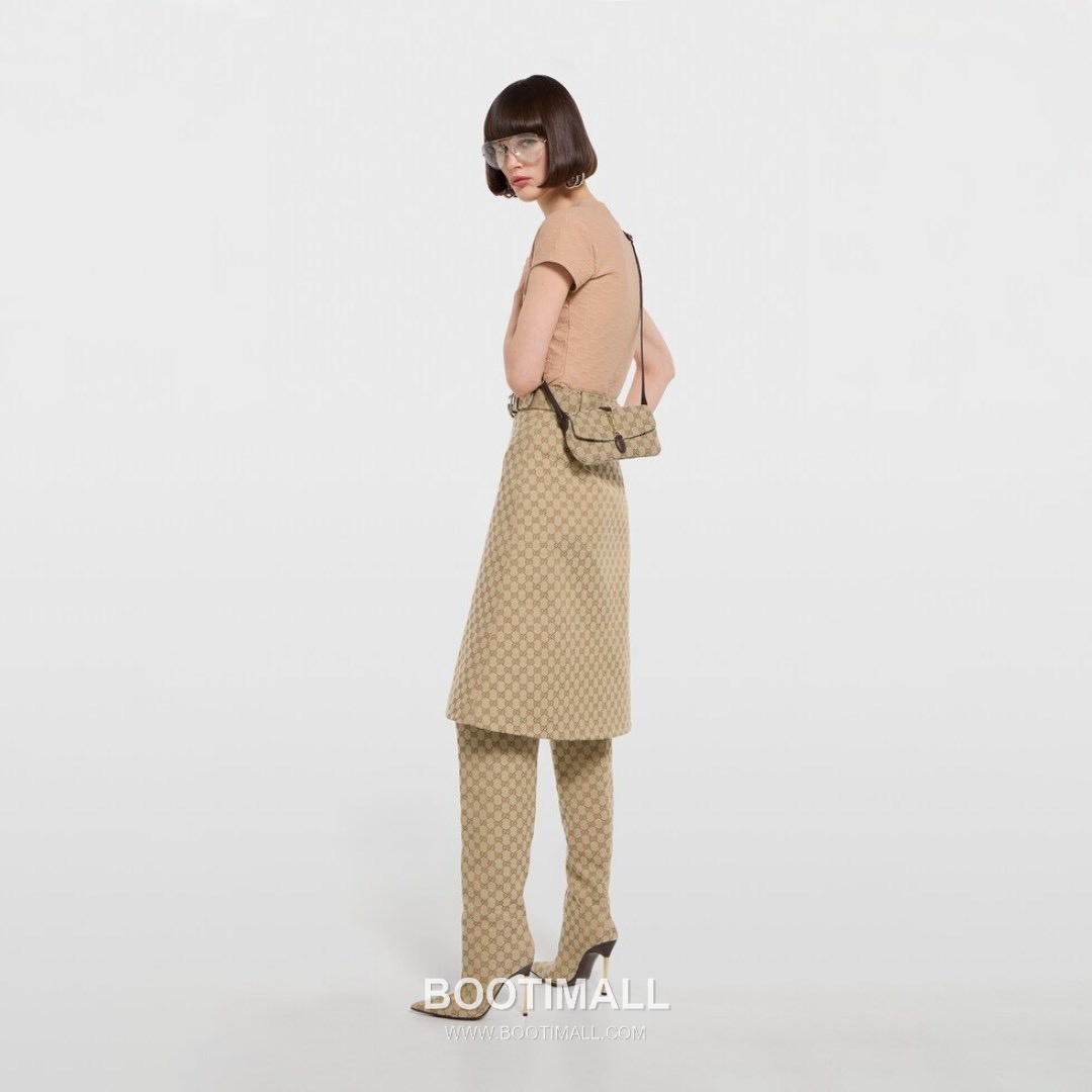 Gucci Jackie 1961 GG Canvas Shoulder Bag 867156 FAFV4 1000 구찌 재키1961 GG 캔버스 숄더백 21.5cm 1