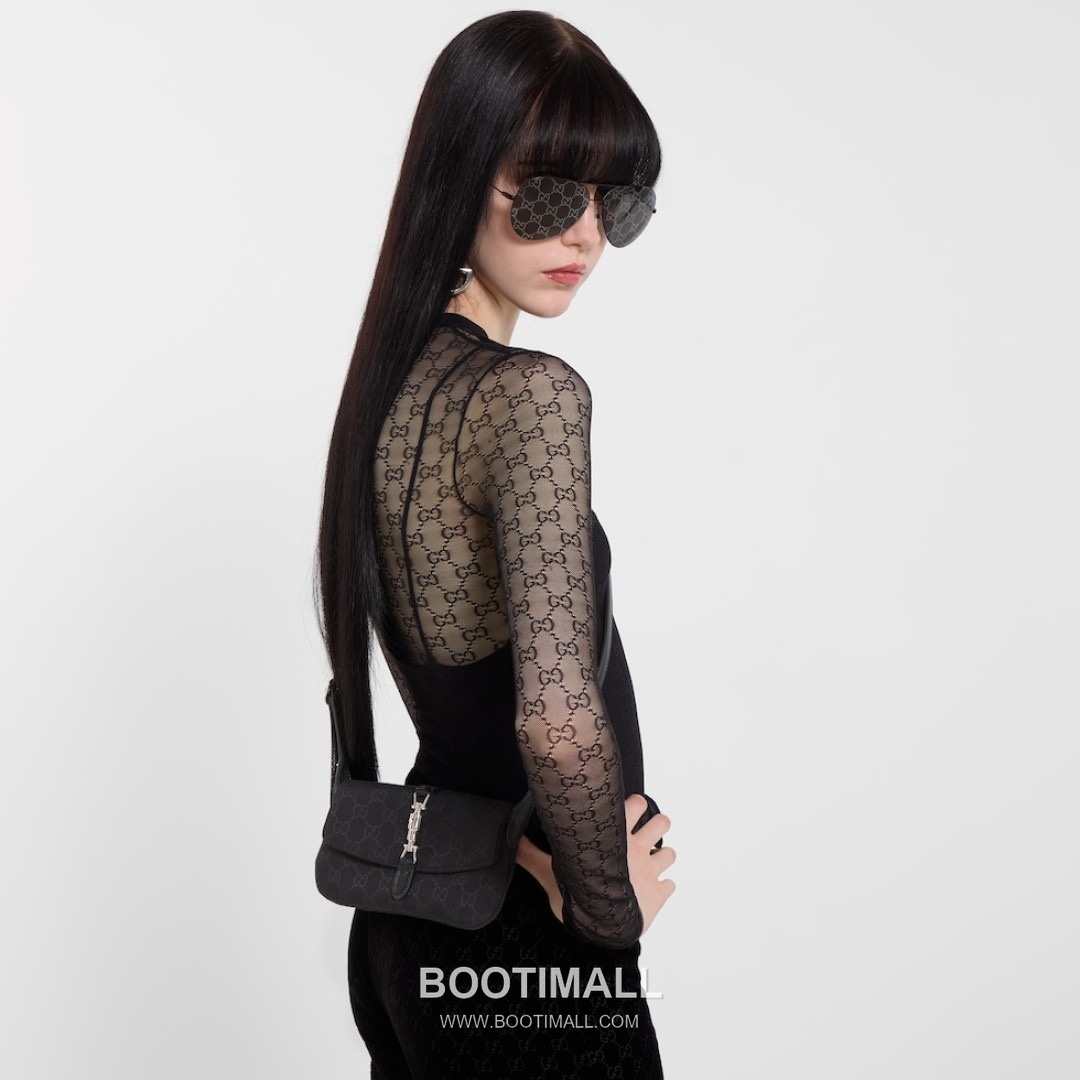 Gucci Jackie 1961 GG Canvas Shoulder Bag 867156 FAFV4 1000 구찌 재키1961 GG 캔버스 숄더백 21.5cm 2