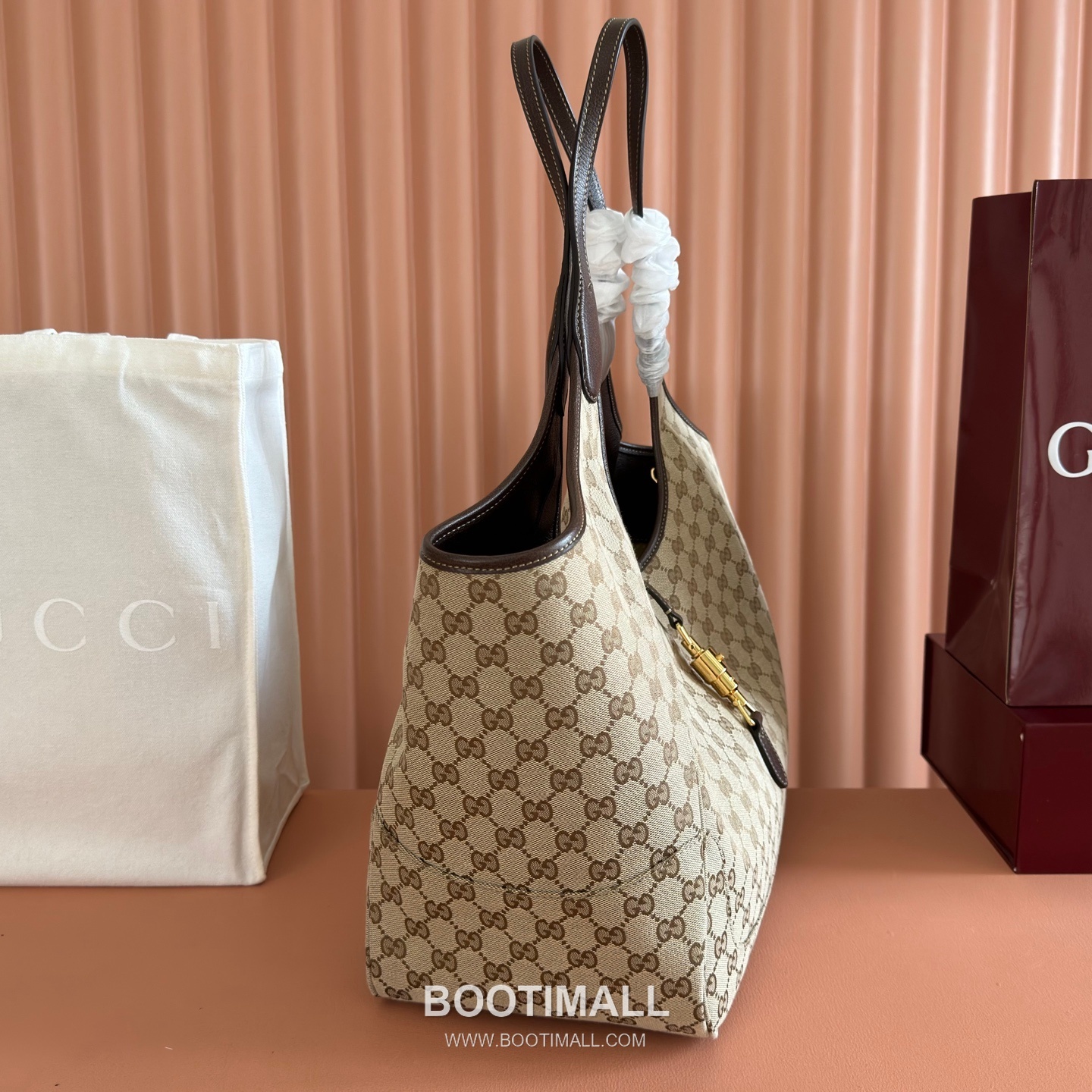 Gucci GG Canvas Push-Lock Tote Bag 870693 구찌 GG 캔버스 푸시락 토트백 40cm 3