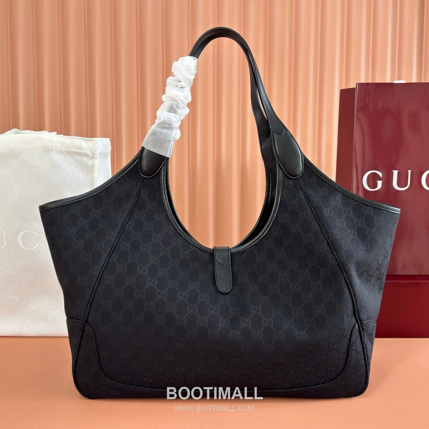 Gucci GG Canvas Push-Lock Tote Bag 870693 구찌 GG 캔버스 푸시락 토트백 40cm 2
