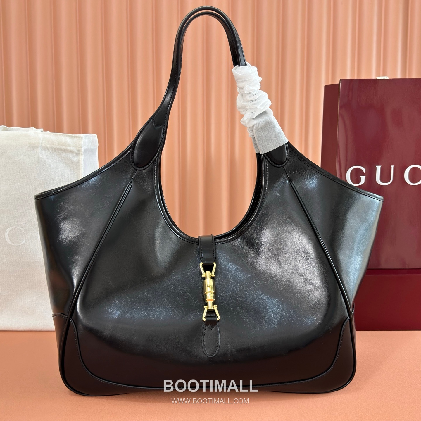 Gucci GG Canvas Push-Lock Tote Bag 870693 구찌 GG 캔버스 푸시락 토트백 40cm 1
