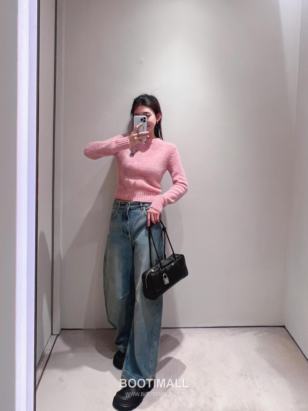 Loewe Amazona Cropped Shiny Calfskin Bowling Bag 06261298 로에베 아마조나 크롭드 샤이니 카프스킨 보스턴백 30.5cm 7