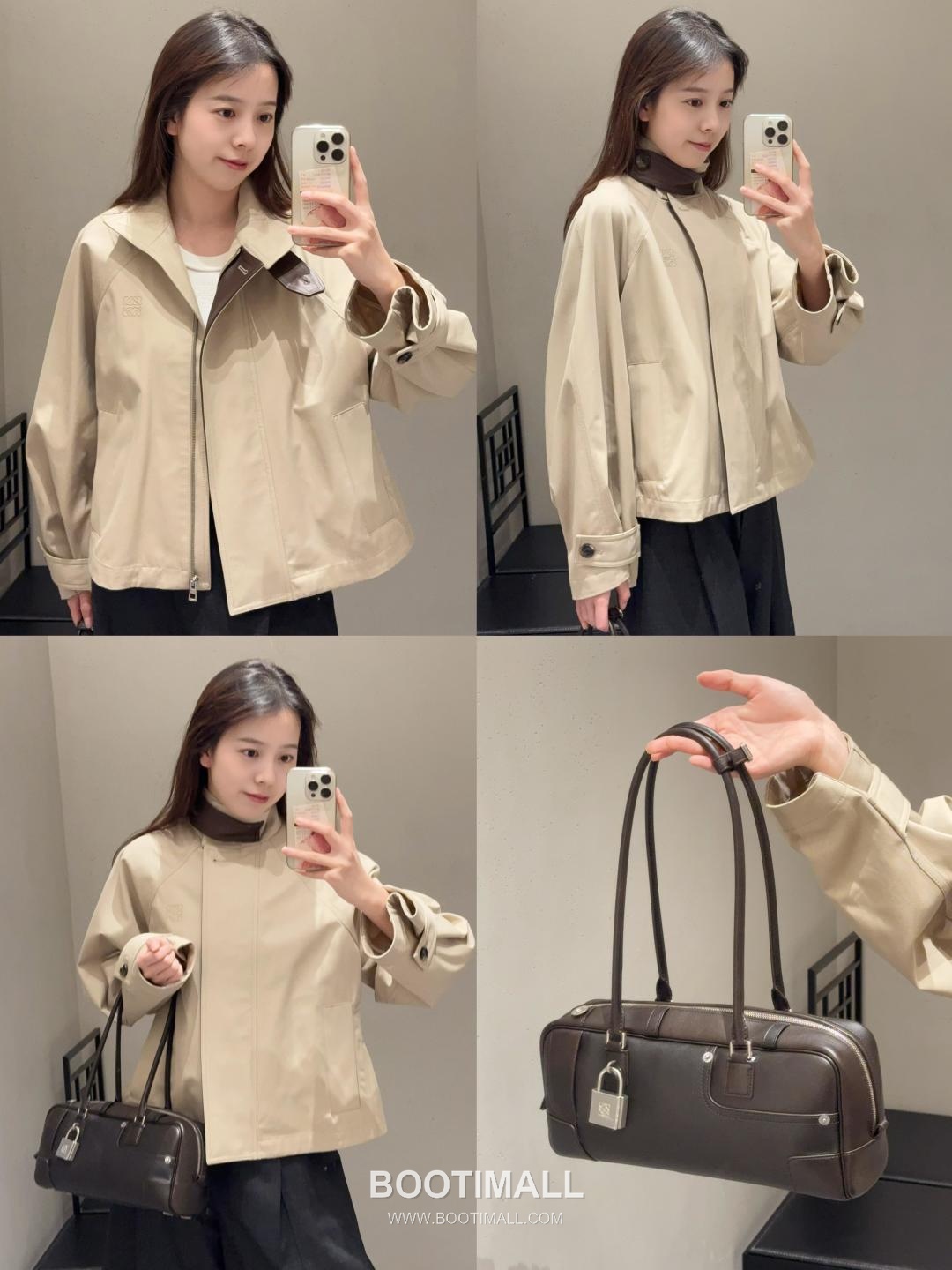 Loewe Amazona Cropped Shiny Calfskin Bowling Bag 06261298 로에베 아마조나 크롭드 샤이니 카프스킨 보스턴백 30.5cm 9