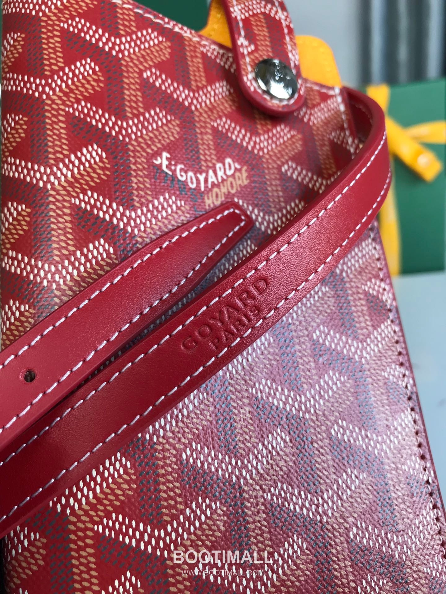 Goyard Montmartre GM Goyardine Canvas Crossbody Pouch 고야드 몽마르트르 GM 고야딘 캔버스 크로스바디 파우치 10cm 9