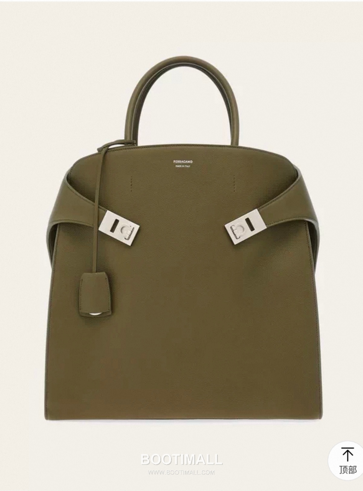 Ferragamo Hug Hammered Calfskin Tote Bag AU-24/1666 페라가모 허그 해머드 카프스킨 토트백 38cm 11