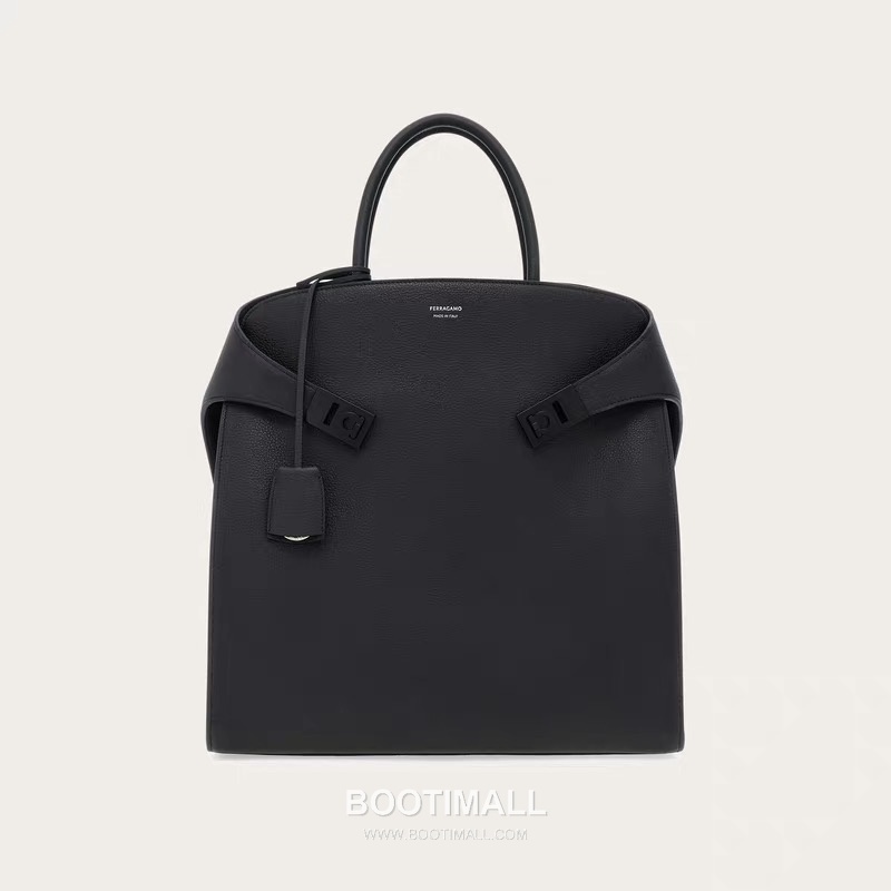 Ferragamo Hug Hammered Calfskin Tote Bag AU-24/1666 페라가모 허그 해머드 카프스킨 토트백 38cm 6