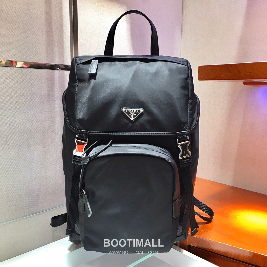 Prada Saffiano Trim Nylon Backpack 2VZ135 프라다 사피아노 트림 나일론 백팩 45cm 1