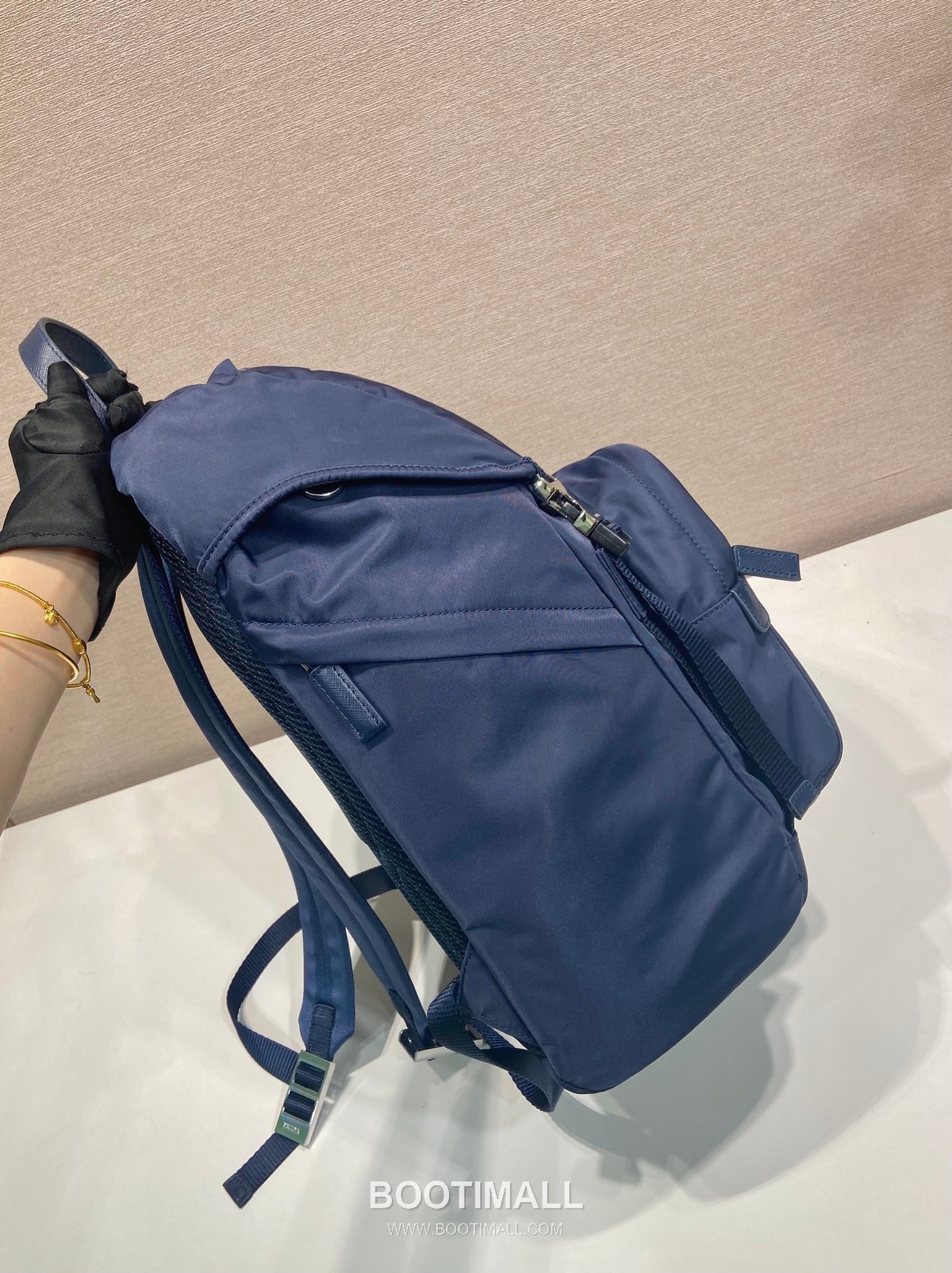 Prada Saffiano Trim Nylon Backpack 2VZ135 프라다 사피아노 트림 나일론 백팩 45cm 5