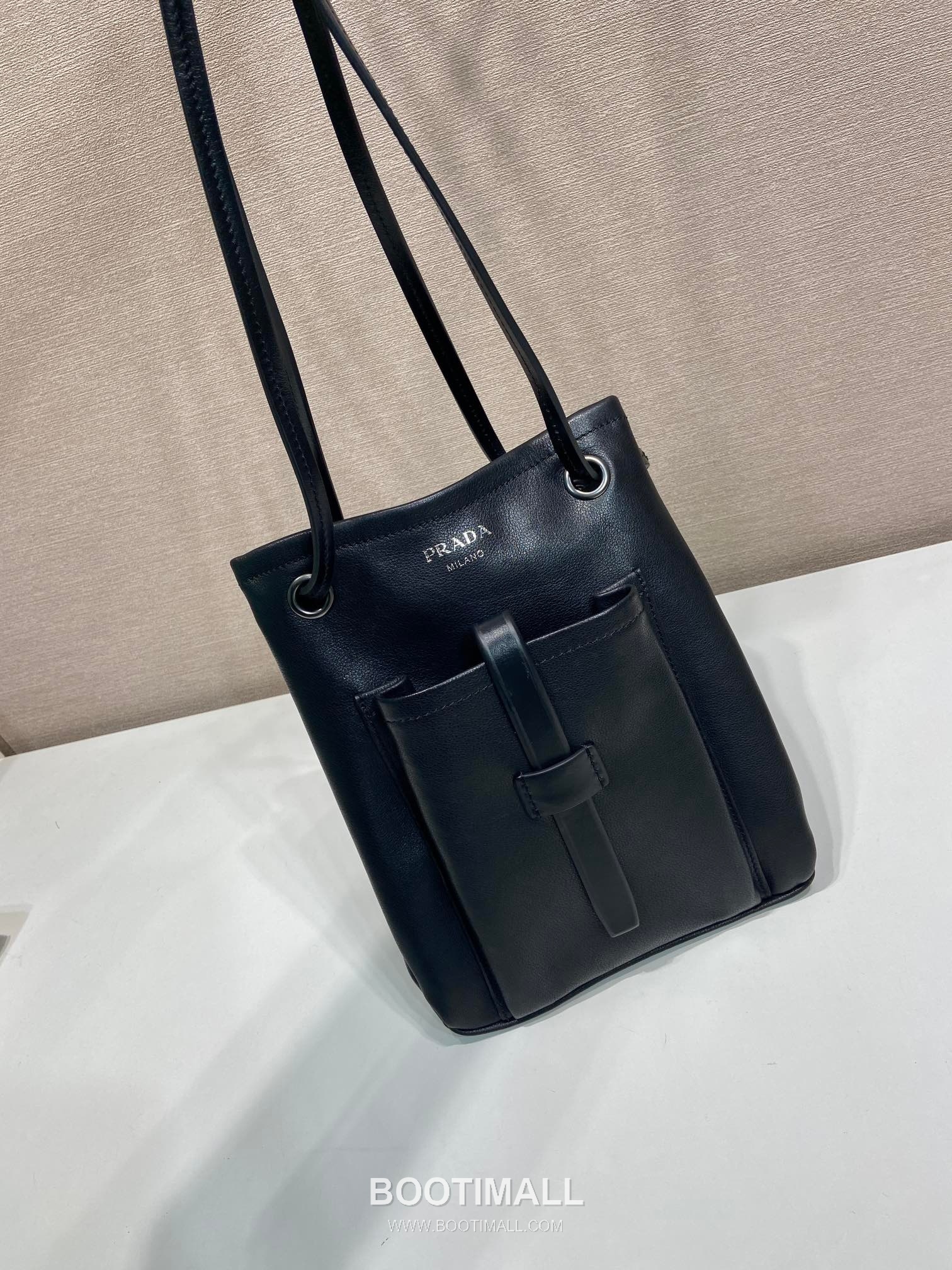 Prada Calfskin Tote Bag with Front Pocket Strap Detail 1BH288 프라다 카프스킨 프론트 포켓 스트랩 토트백 1BH288 25cm 2