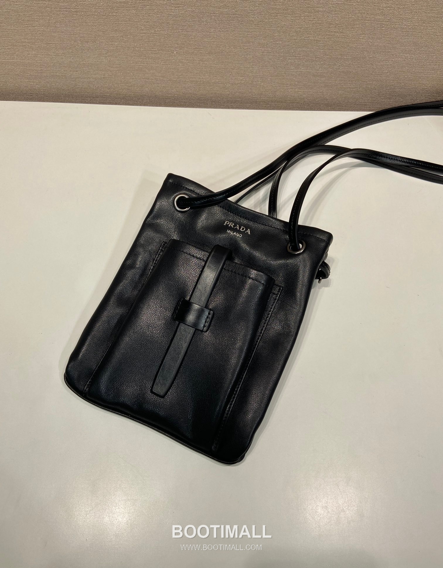 Prada Calfskin Tote Bag with Front Pocket Strap Detail 1BH288 프라다 카프스킨 프론트 포켓 스트랩 토트백 1BH288 25cm 3