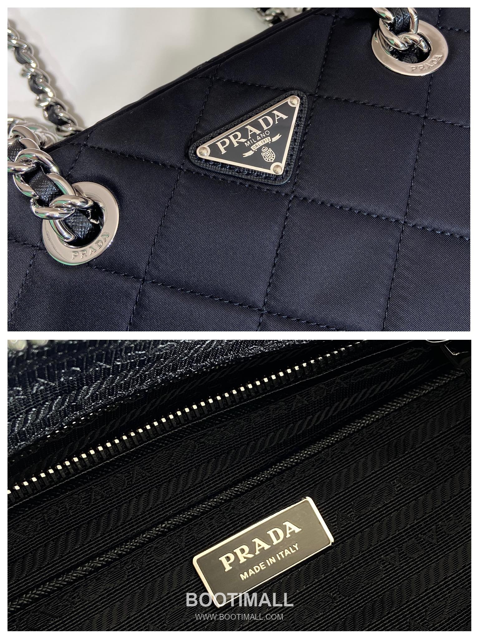 Prada Re-Nylon Camera Bag with Chain Strap Detail 프라다 리나일론 체인 스트랩 카메라백 1BD641 30cm 9