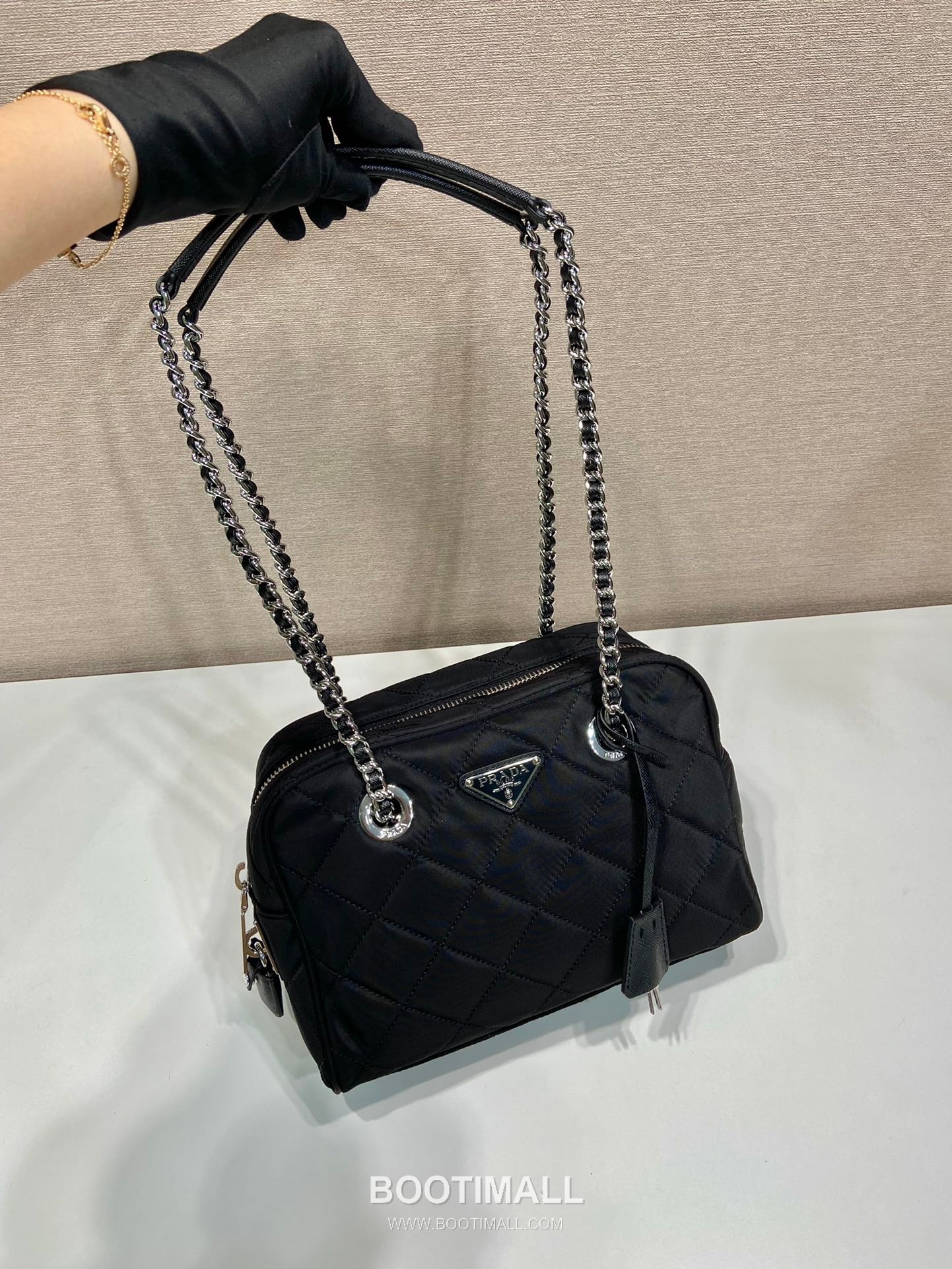 Prada Re-Nylon Camera Bag with Chain Strap Detail 프라다 리나일론 체인 스트랩 카메라백 1BB903 26cm 2