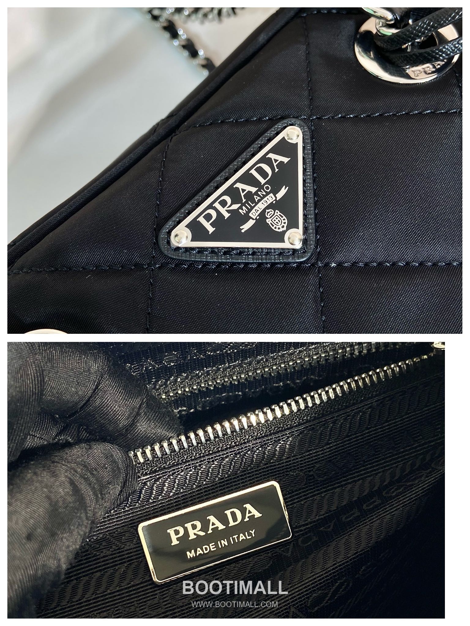 Prada Re-Nylon Camera Bag with Chain Strap Detail 프라다 리나일론 체인 스트랩 카메라백 1BB903 26cm 9