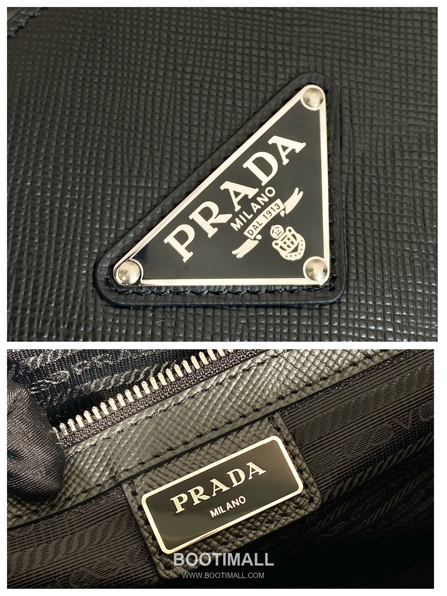 Prada Saffiano Leather Briefcase Tote Bag with Detachable Nylon Strap Detail 프라다 사피아노 가죽 탈부착 나일론 스트랩 브리프케이스 토트백 2VG101 40cm 9