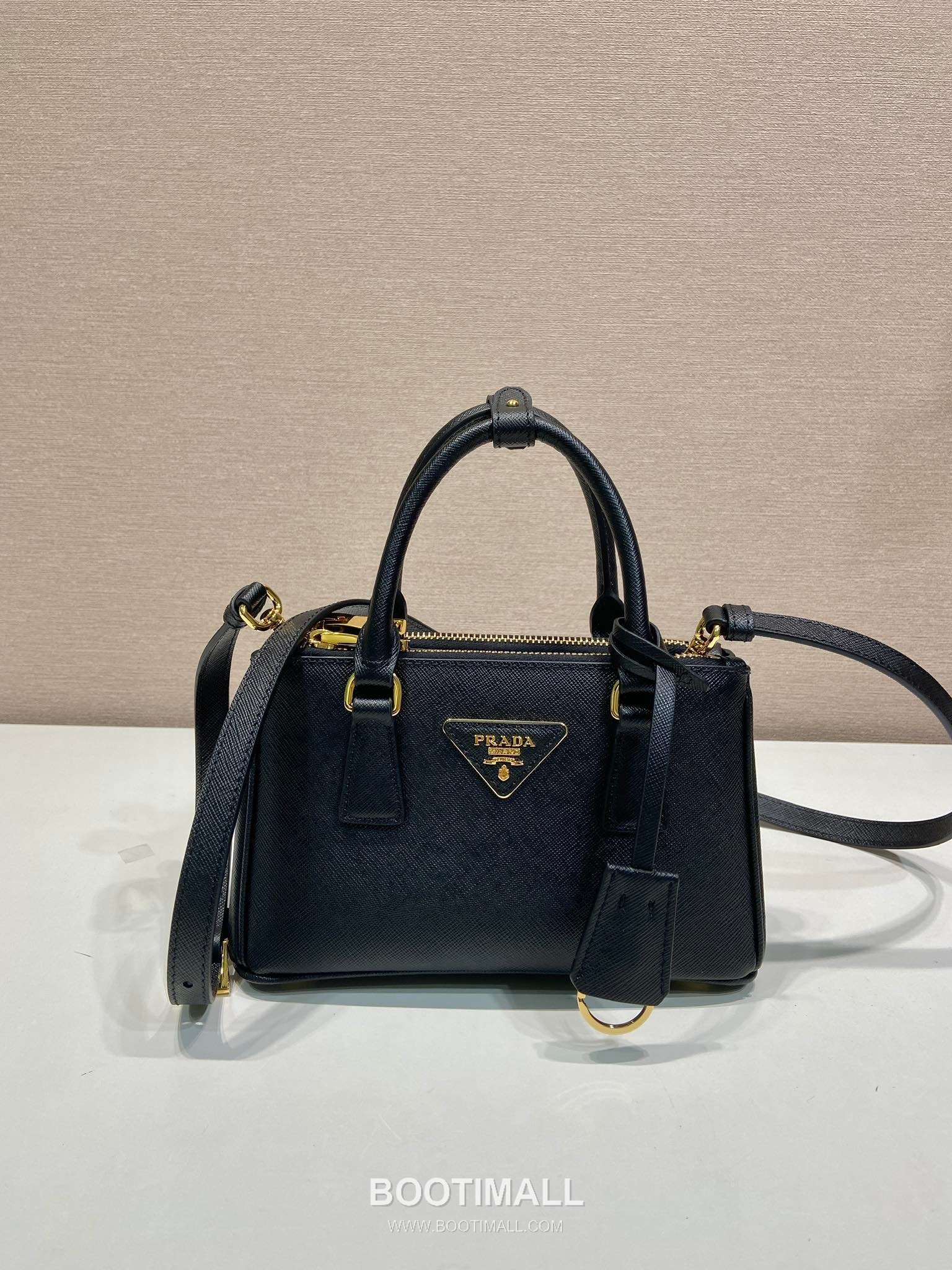 Prada Galleria Saffiano Leather Mini Tote Bag with Triangle Logo and Strap Detail 프라다 갤러리아 사피아노 가죽 트라이앵글 로고 스트랩 미니 토트백 1BA916 21cm 1