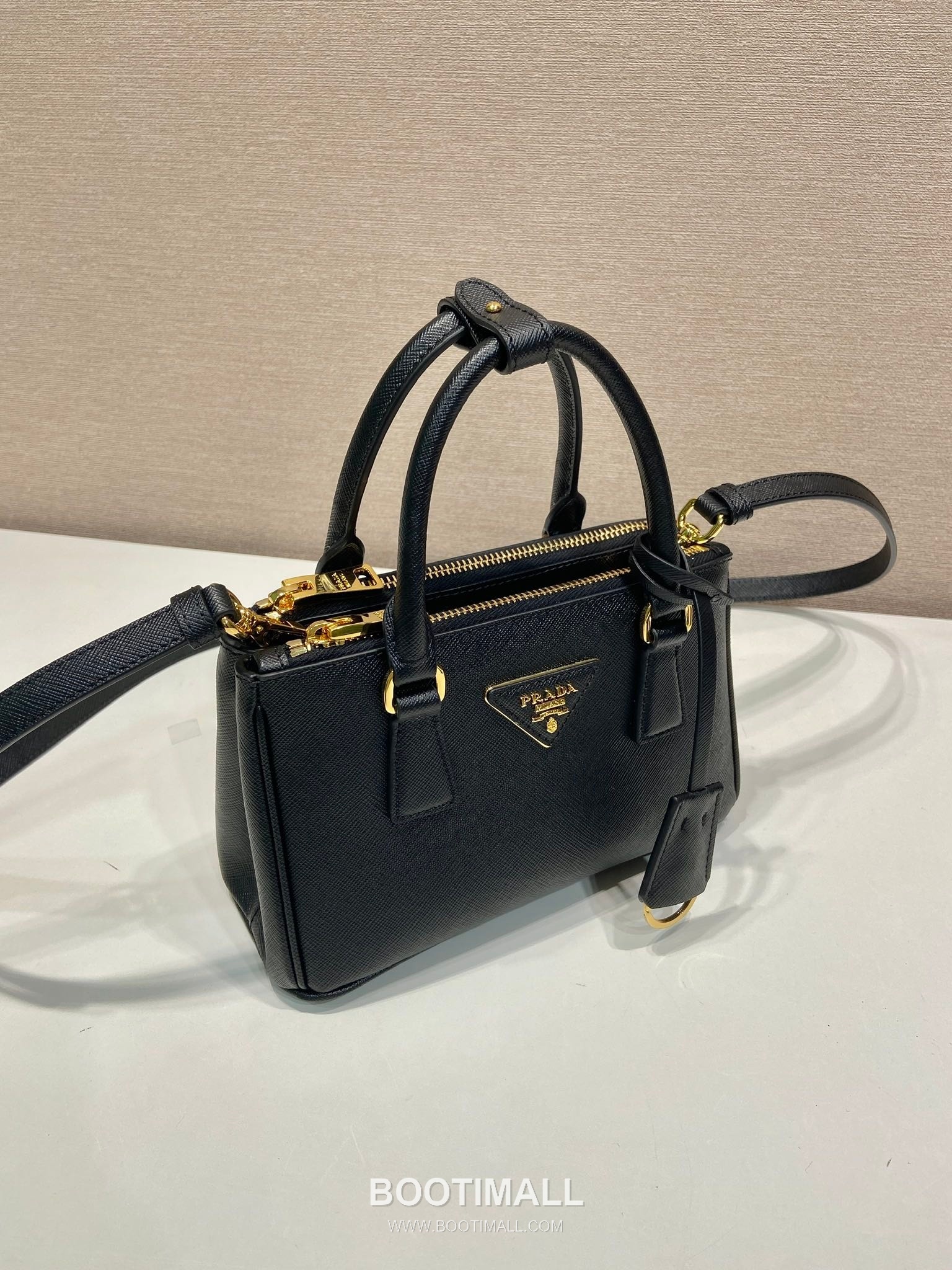 Prada Galleria Saffiano Leather Mini Tote Bag with Triangle Logo and Strap Detail 프라다 갤러리아 사피아노 가죽 트라이앵글 로고 스트랩 미니 토트백 1BA916 21cm 2