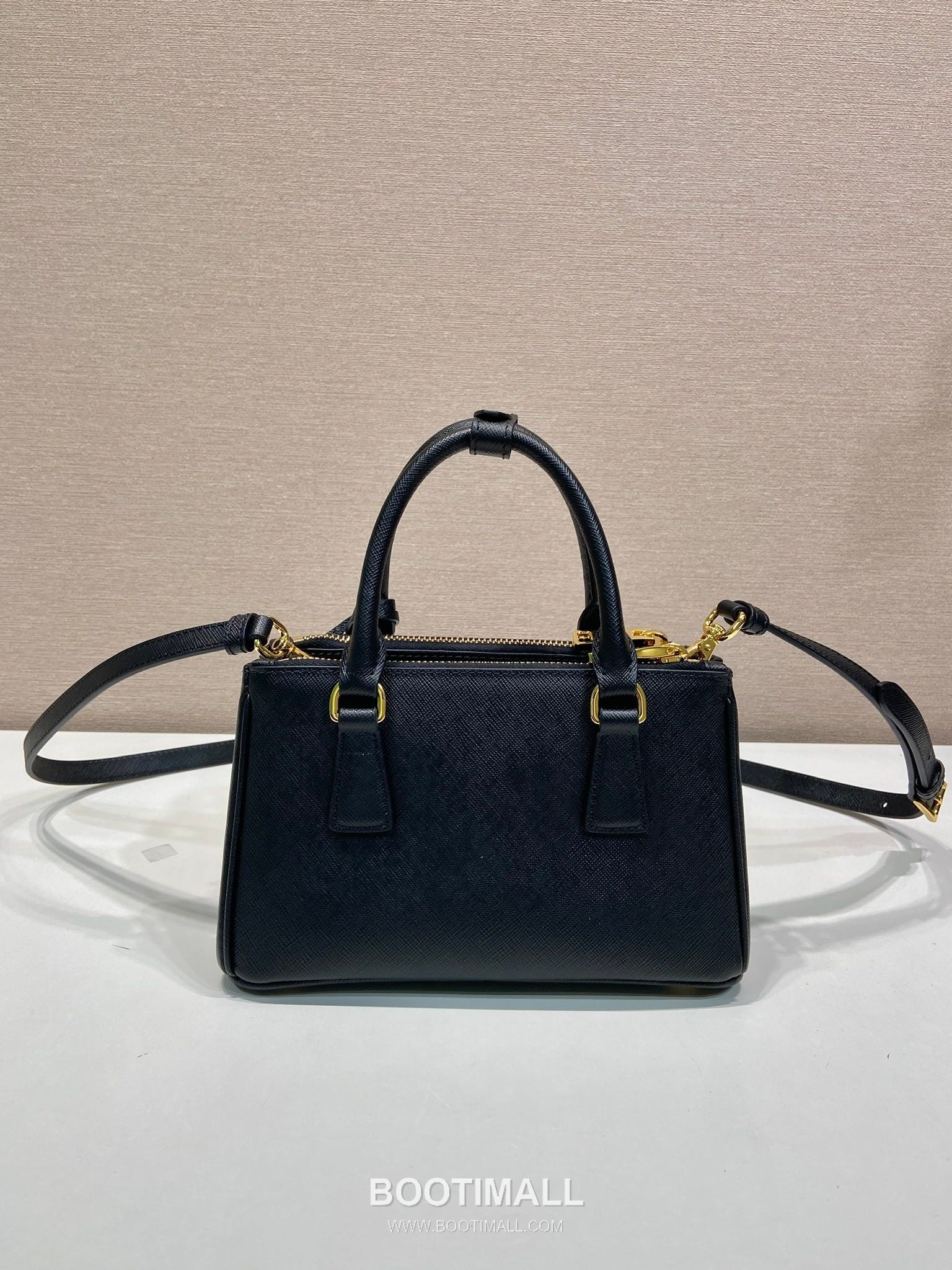 Prada Galleria Saffiano Leather Mini Tote Bag with Triangle Logo and Strap Detail 프라다 갤러리아 사피아노 가죽 트라이앵글 로고 스트랩 미니 토트백 1BA916 21cm 4