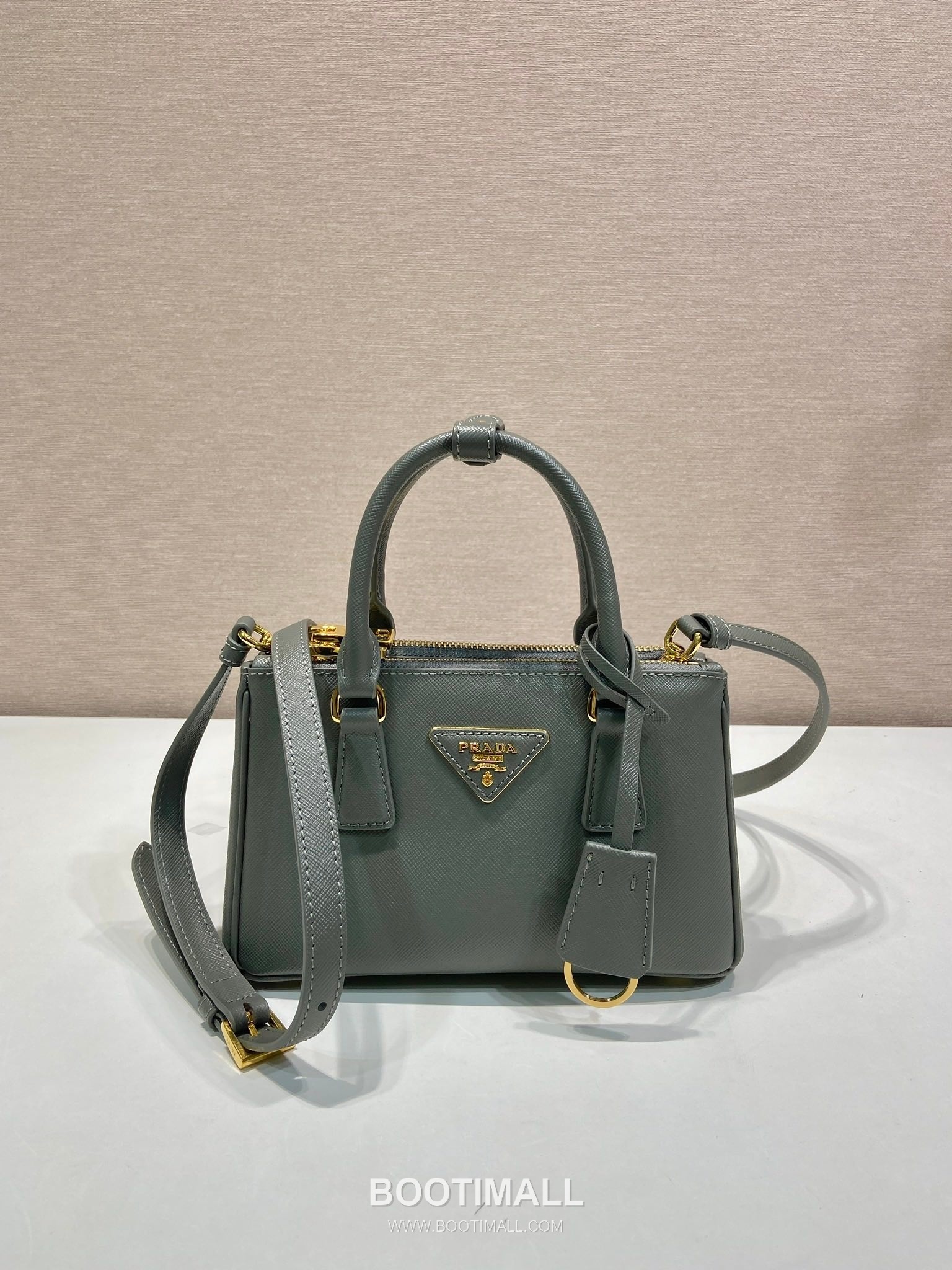 Prada Galleria Saffiano Leather Mini Tote Bag with Triangle Logo and Strap Detail 프라다 갤러리아 사피아노 가죽 트라이앵글 로고 스트랩 미니 토트백 1BA916 21cm 1