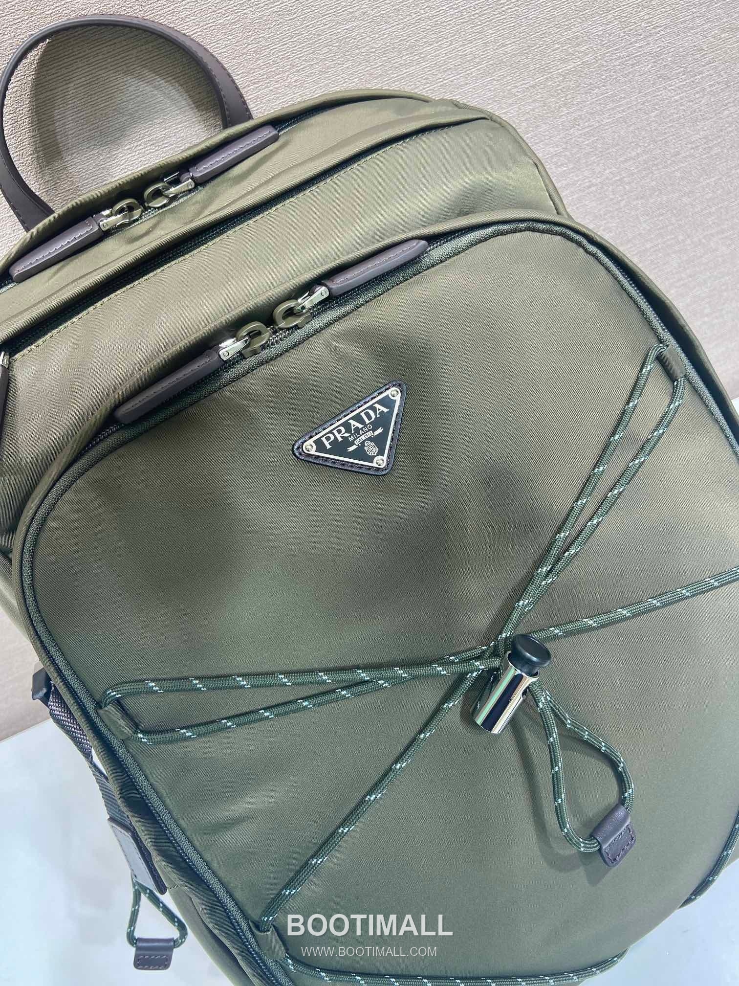 Prada Re-Nylon Backpack with Multi Pocket and Drawcord Detail 프라다 리나일론 멀티 포켓 드로우코드 디테일 백팩 2VZ122 29cm 13