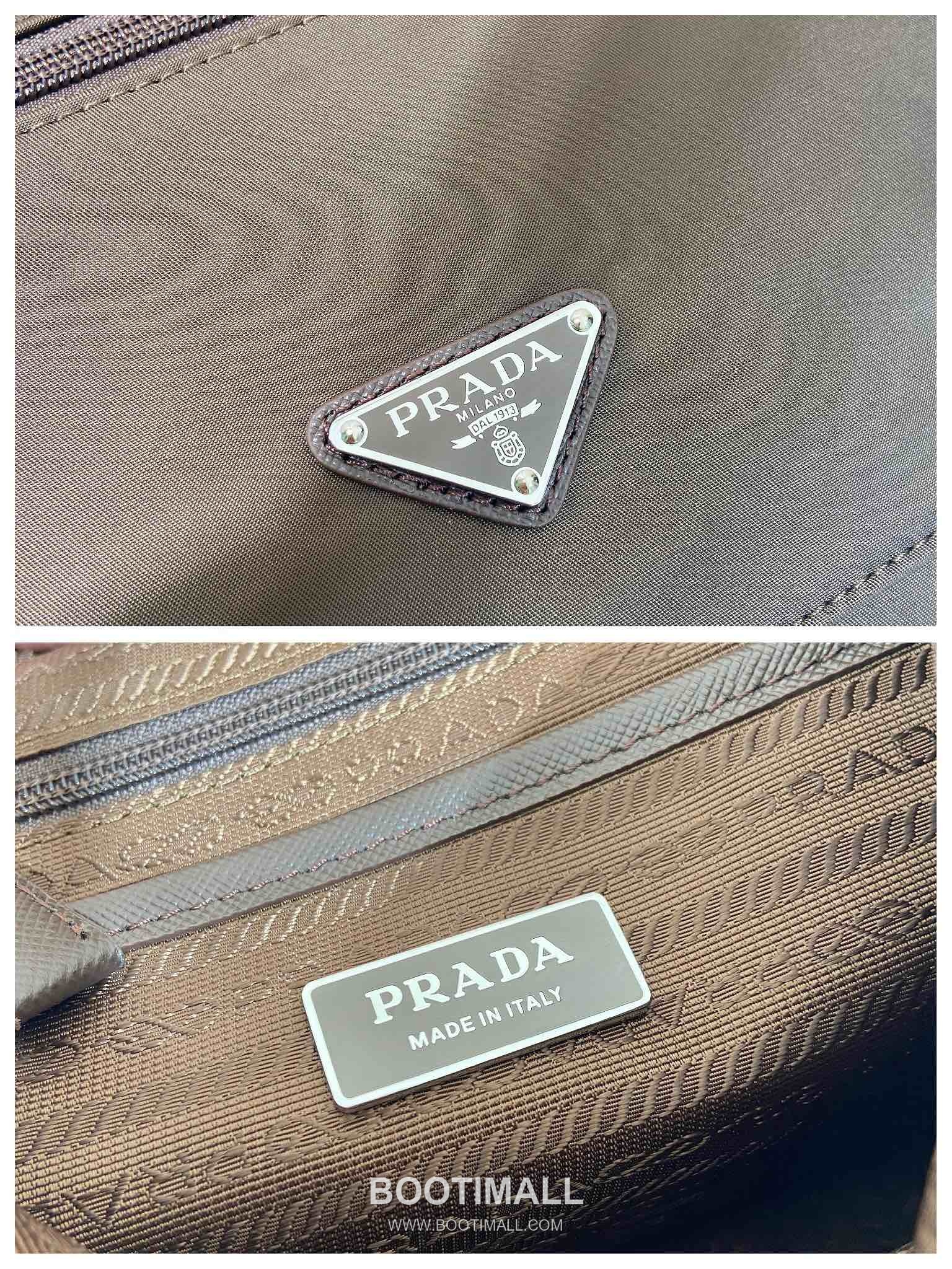 Prada Re-Nylon Messenger Bag with Flap Buckle and Detachable Mini Pouch Detail 프라다 리나일론 플랩 버클 탈부착 미니 파우치 메신저백 1BD953B 27cm 9