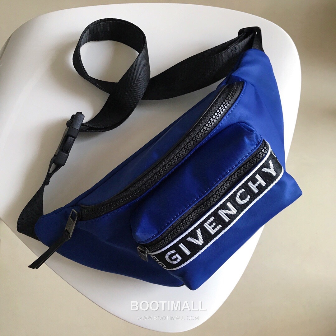 Givenchy Nylon Belt Bag Crossbody with 4G Jacquard Strap and Front Zip Pocket Detail 지방시 나일론 벨트백 크로스바디 4G 자카드 스트랩 프론트 지퍼 포켓 디테일 33cm 1