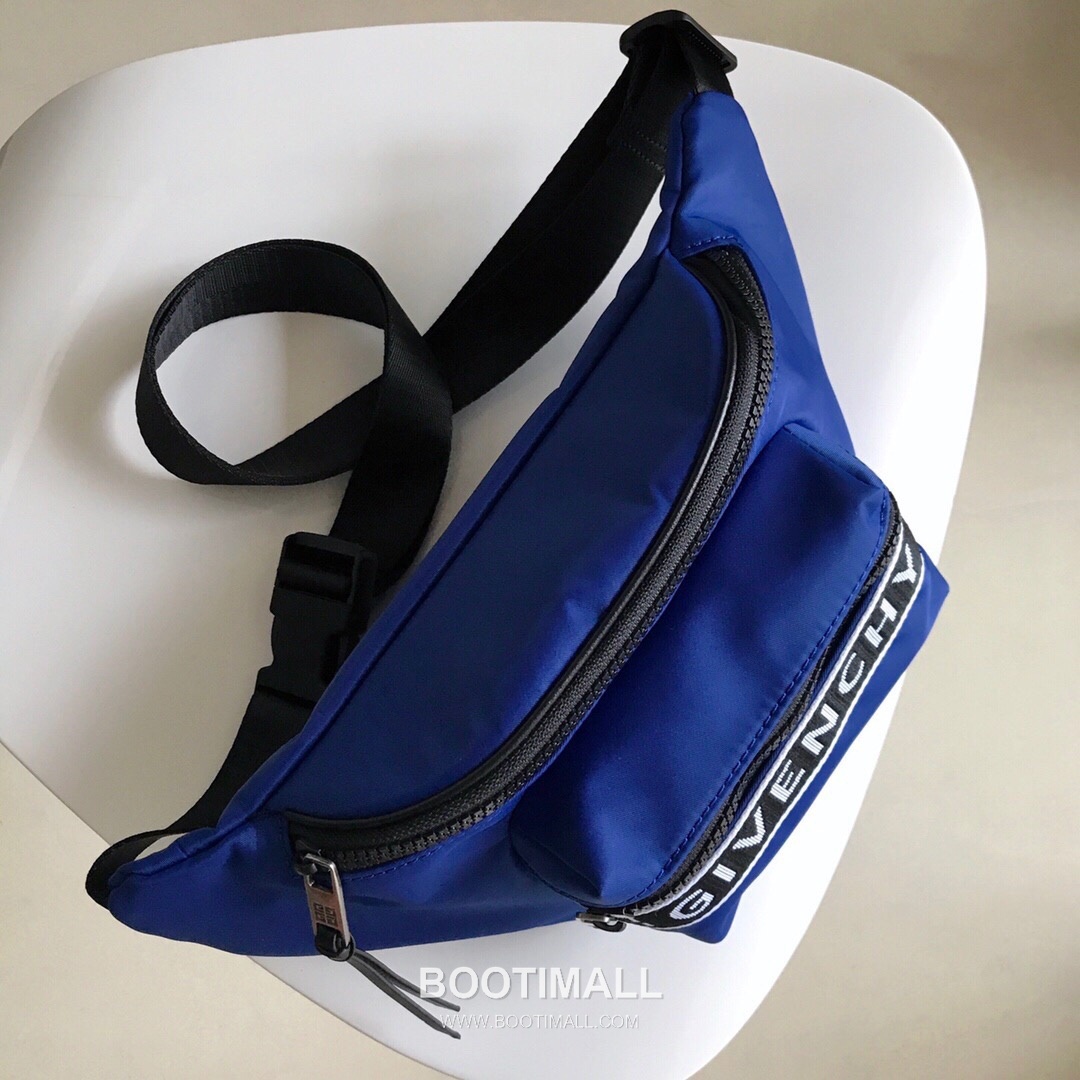 Givenchy Nylon Belt Bag Crossbody with 4G Jacquard Strap and Front Zip Pocket Detail 지방시 나일론 벨트백 크로스바디 4G 자카드 스트랩 프론트 지퍼 포켓 디테일 33cm 2