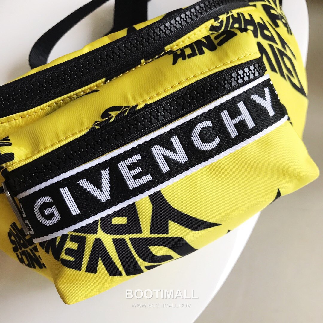 Givenchy Nylon Belt Bag Crossbody with 4G Jacquard Strap and Front Zip Pocket Detail 지방시 나일론 벨트백 크로스바디 4G 자카드 스트랩 프론트 지퍼 포켓 디테일 33cm 3