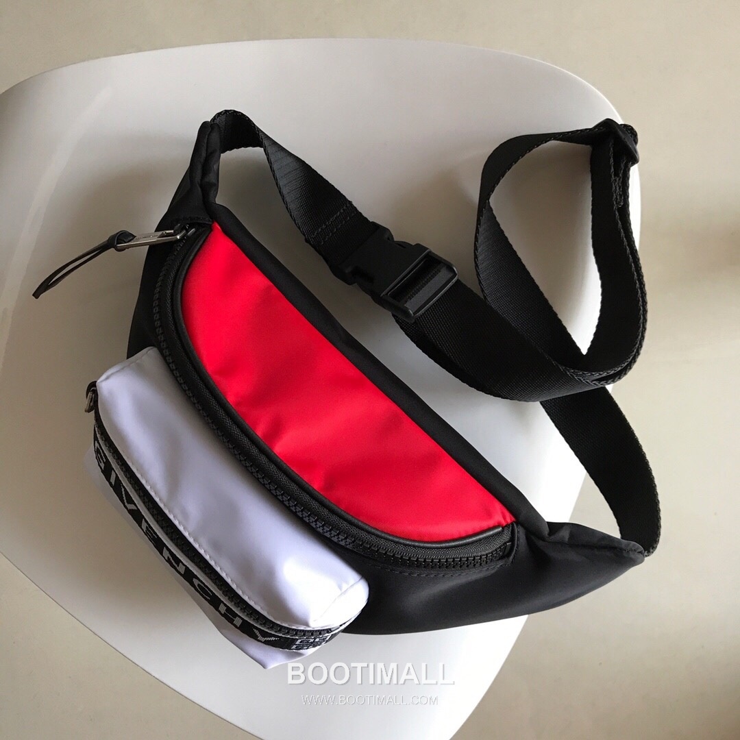 Givenchy Nylon Belt Bag Crossbody with 4G Jacquard Strap and Front Zip Pocket Detail 지방시 나일론 벨트백 크로스바디 4G 자카드 스트랩 프론트 지퍼 포켓 디테일 33cm 3