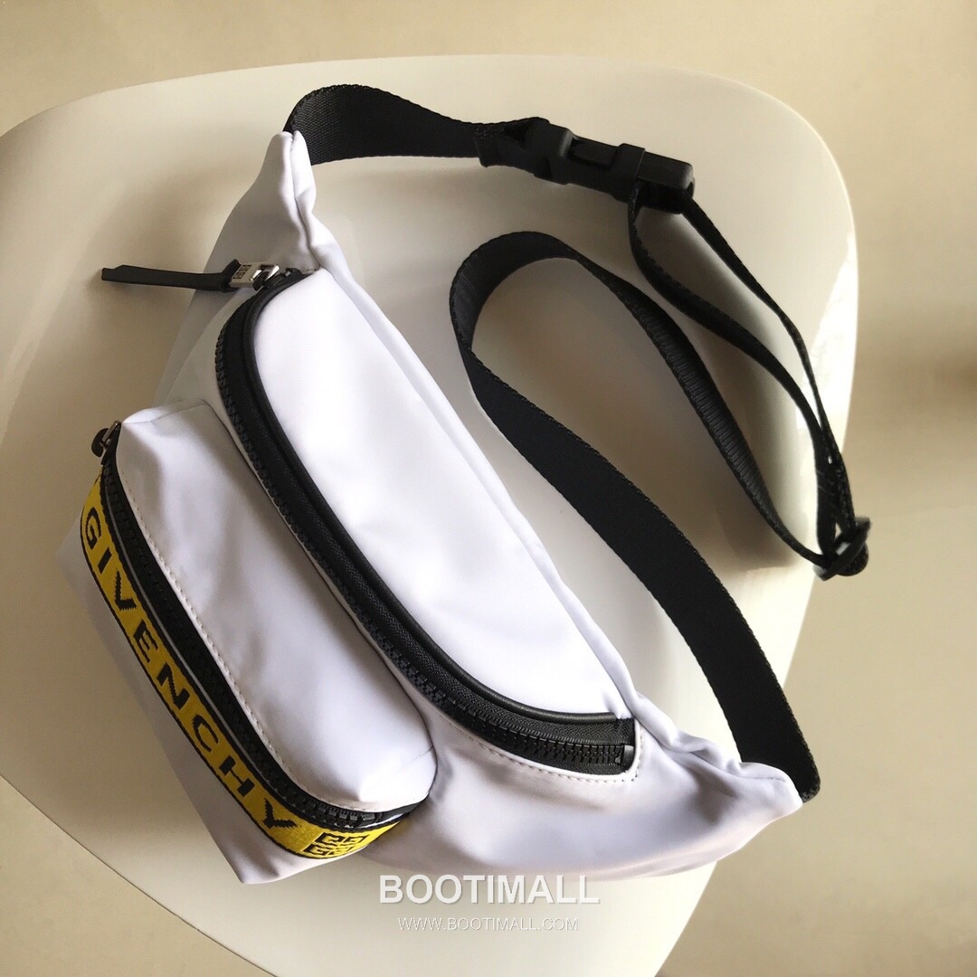 Givenchy Nylon Belt Bag Crossbody with 4G Jacquard Strap and Front Zip Pocket Detail 지방시 나일론 벨트백 크로스바디 4G 자카드 스트랩 프론트 지퍼 포켓 디테일 33cm 2