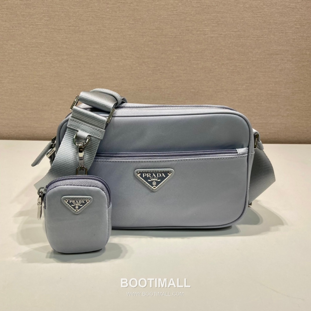 Prada Re-Nylon Three-in-One Shoulder Bag with Detachable Mini Pouch Strap Detail 프라다 리나일론 탈부착 미니 파우치 스트랩 삼합일 숄더백 1BC167 23cm 2