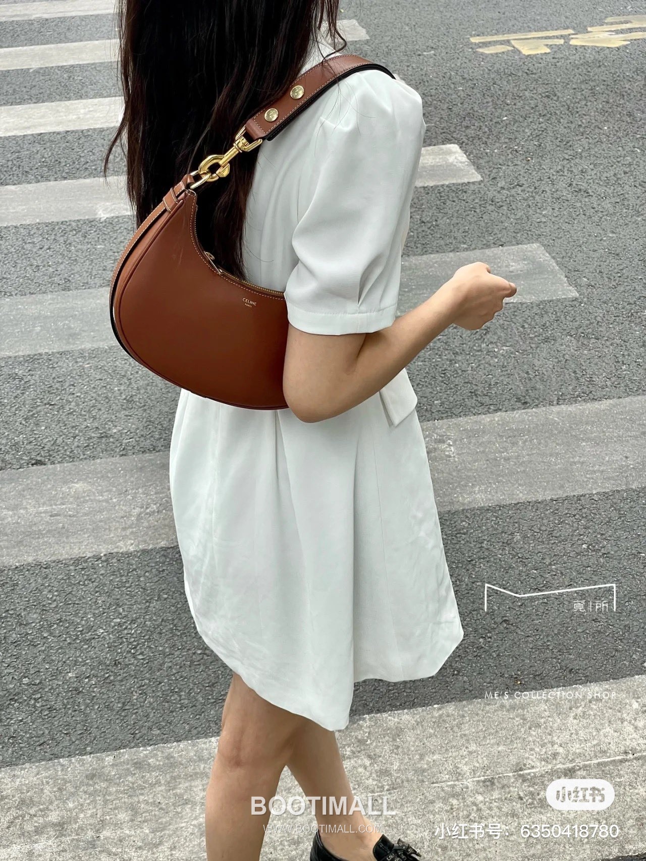 Celine Ava Strap Leather Shoulder Bag with Adjustable Buckle Detail 셀린느 아바 스트랩 레더 조절 버클 숄더백 196923 24cm 15