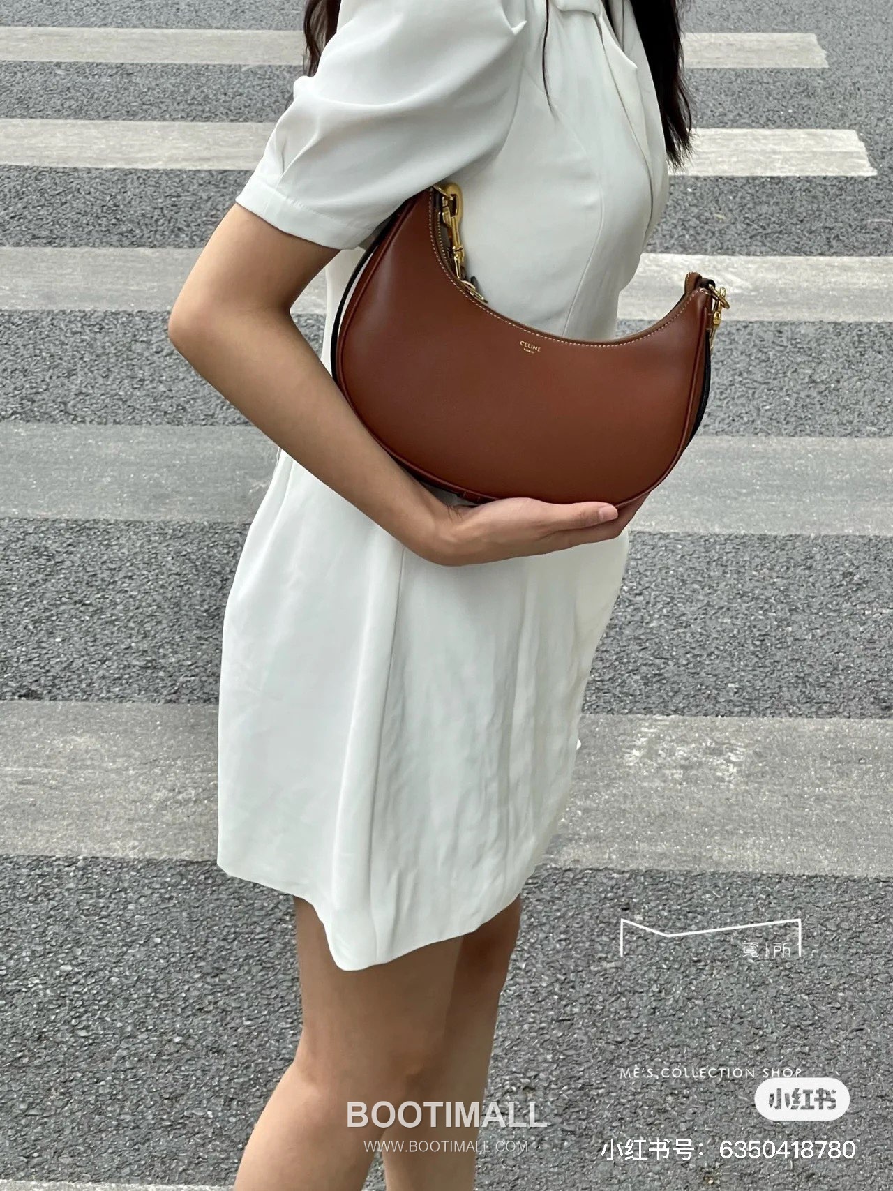 Celine Ava Strap Leather Shoulder Bag with Adjustable Buckle Detail 셀린느 아바 스트랩 레더 조절 버클 숄더백 196923 24cm 20