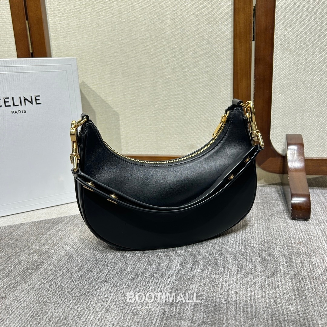 Celine Ava Strap Leather Shoulder Bag with Adjustable Buckle Detail 셀린느 아바 스트랩 레더 조절 버클 숄더백 196923 24cm 3