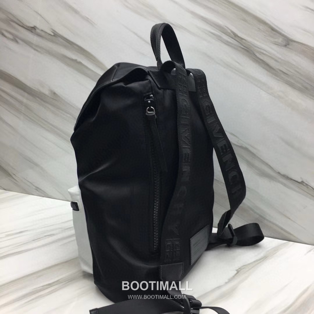 Givenchy Nylon Canvas Backpack with Calfskin Trim and Drawstring Closure Detail 지방시 나일론 캔버스 카프스킨 트림 드로우스트링 백팩 29913-2 30cm 4