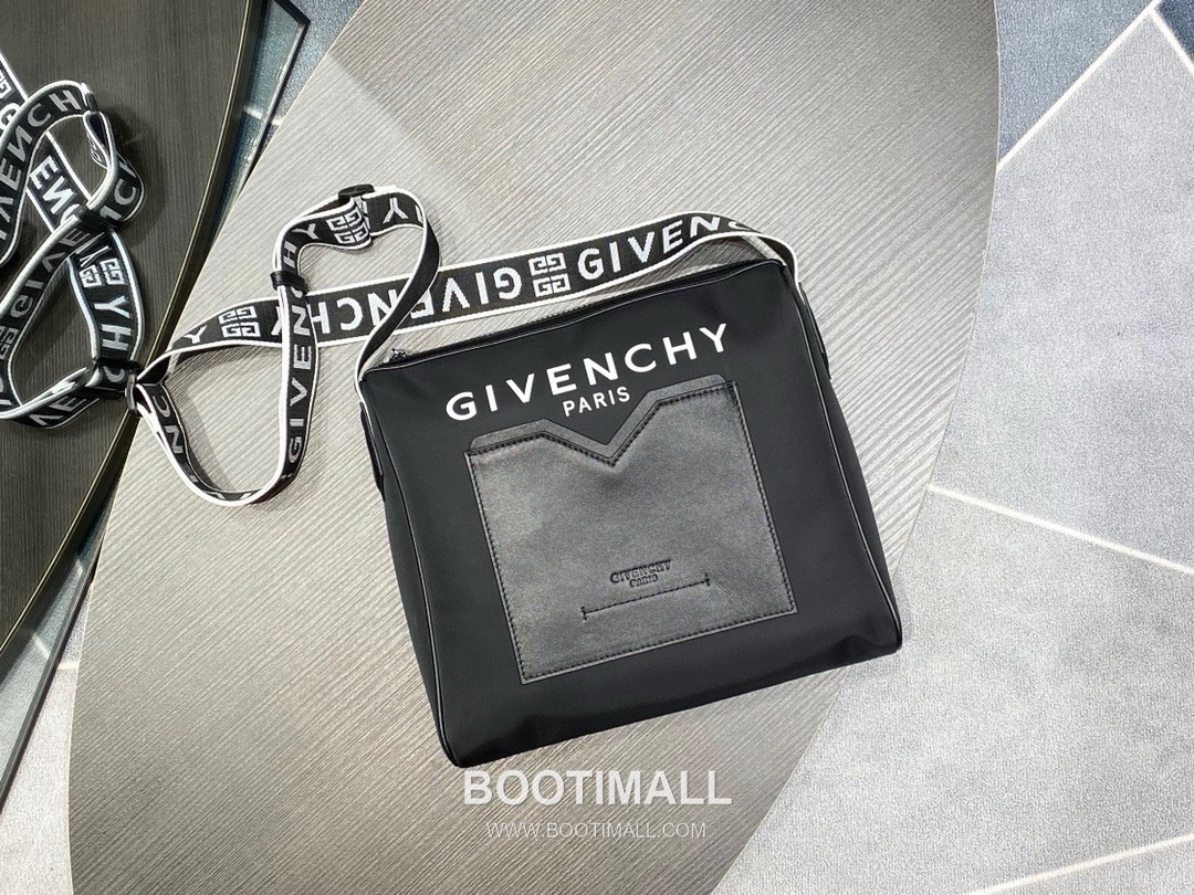 Givenchy Nylon Canvas Crossbody Bag with Calfskin Trim and Logo Zip Closure Detail 지방시 나일론 캔버스 카프스킨 트림 로고 지퍼 클로저 크로스바디백 26cm 5