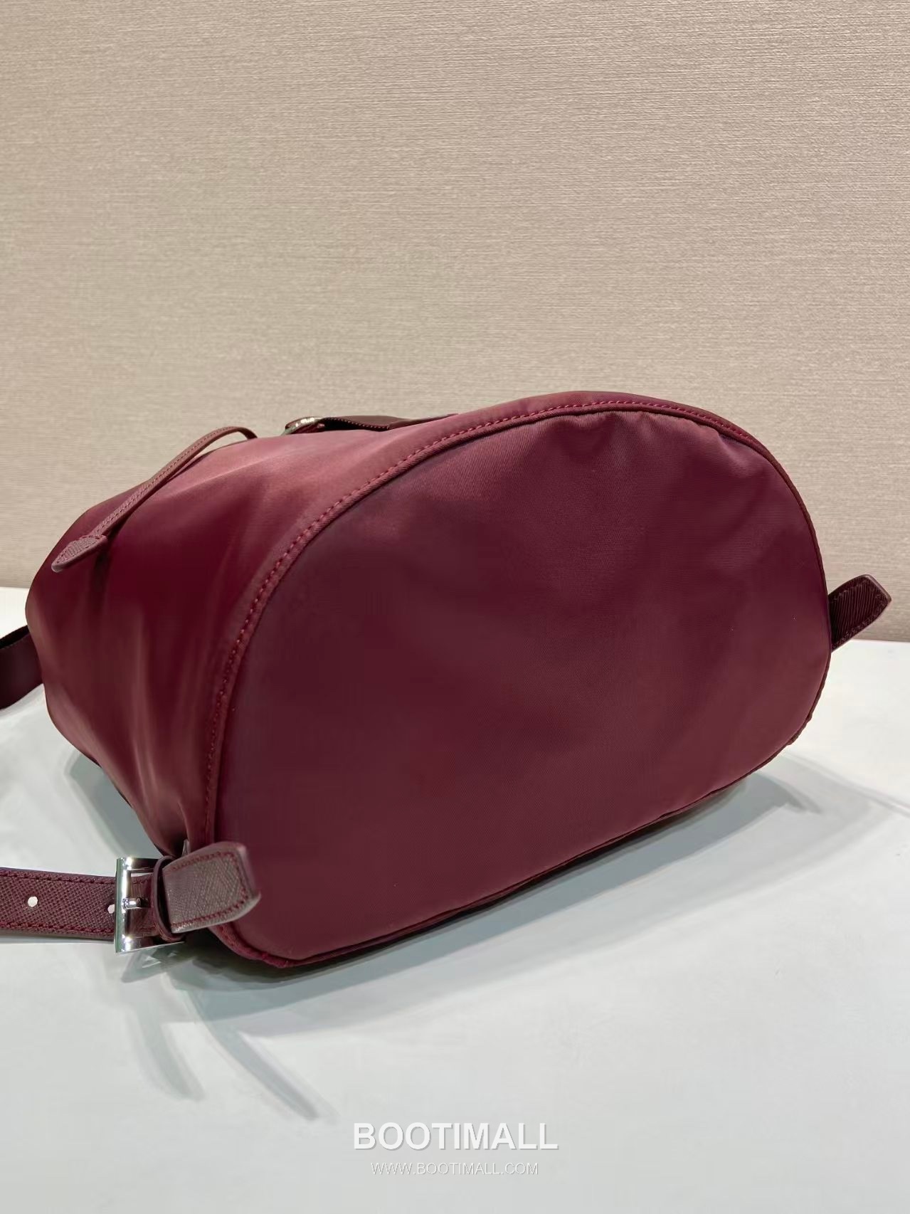 Prada Re-Nylon Backpack with Saffiano Leather Trim and Minimal Strap Design 프라다 리나일론 사피아노 가죽 트림 미니멀 스트랩 백팩 1BZ0197 25cm 7