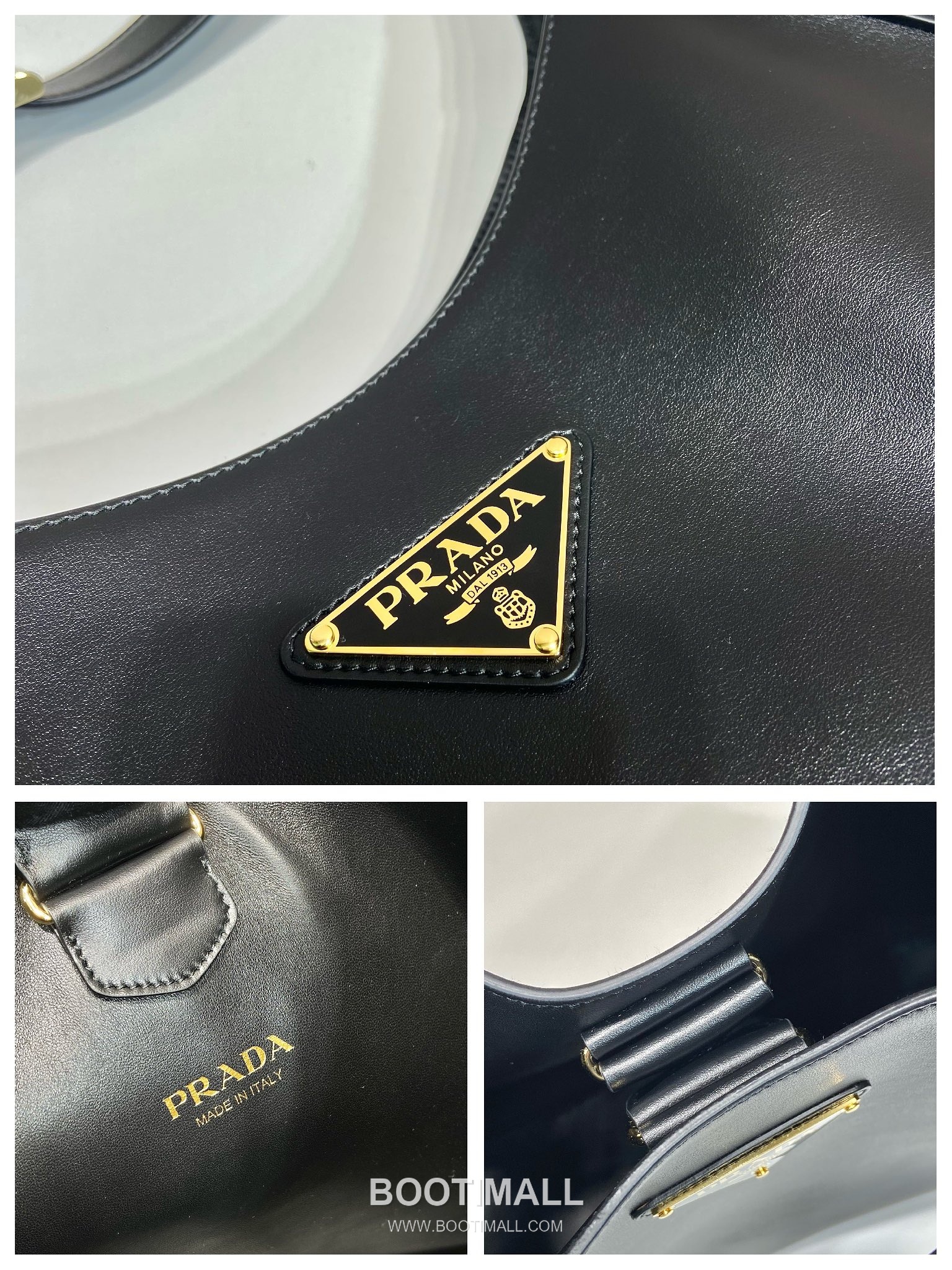 Prada Cleo Calfskin Crossbody Bag with Shoulder Strap Detail 프라다 클레오 카프스킨 크로스바디 숄더백 스트랩 디테일 1BC181 40cm 9