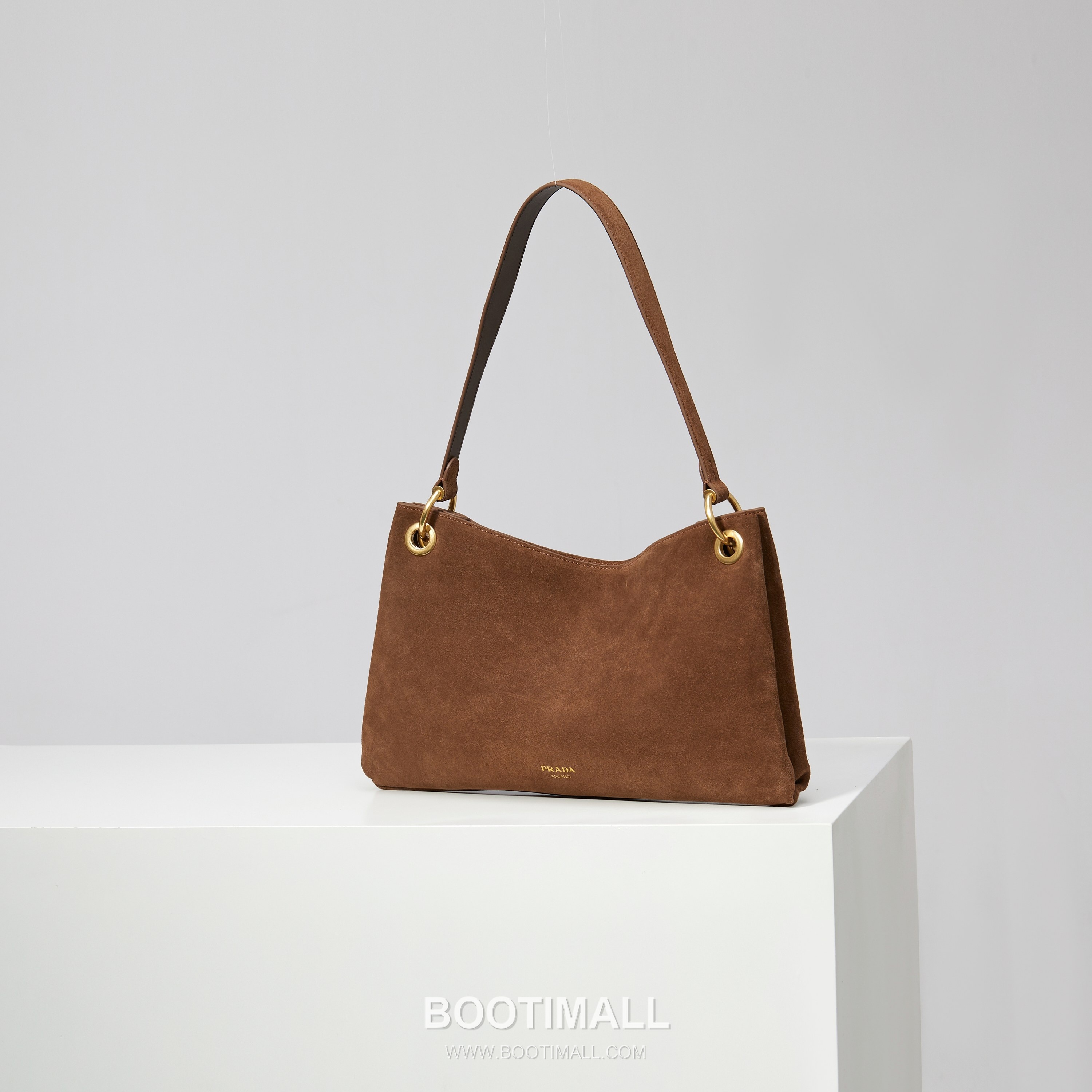 Prada Etude Suede Leather Tote Shoulder Bag with Magnetic Closure Detail 프라다 에튜드 스웨이드 레더 토트 숄더백 마그네틱 클로저 디테일 1BC259 41cm 1