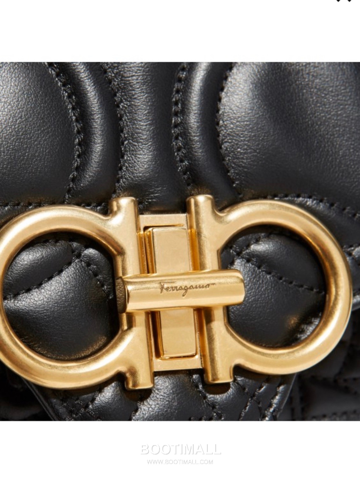 Salvatore Ferragamo Gancini Quilted Calfskin Flap Drawstring Backpack with Logo Detail 살바토레페라가모 간치니 퀼팅 카프스킨 플랩 드로스트링 백팩 21H158 25.5cm 6